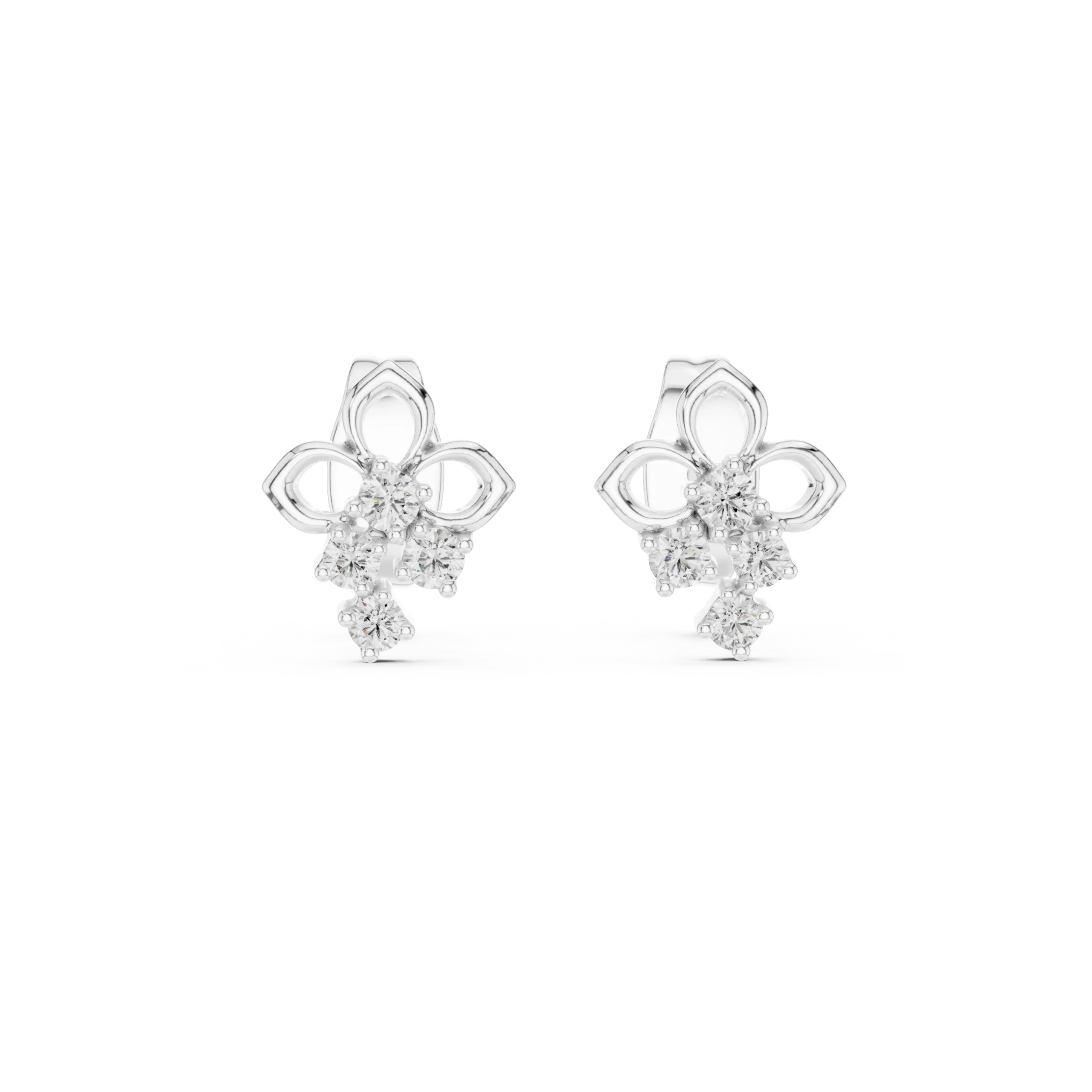 Cornelle Diamond Stud Earrings - Image 3