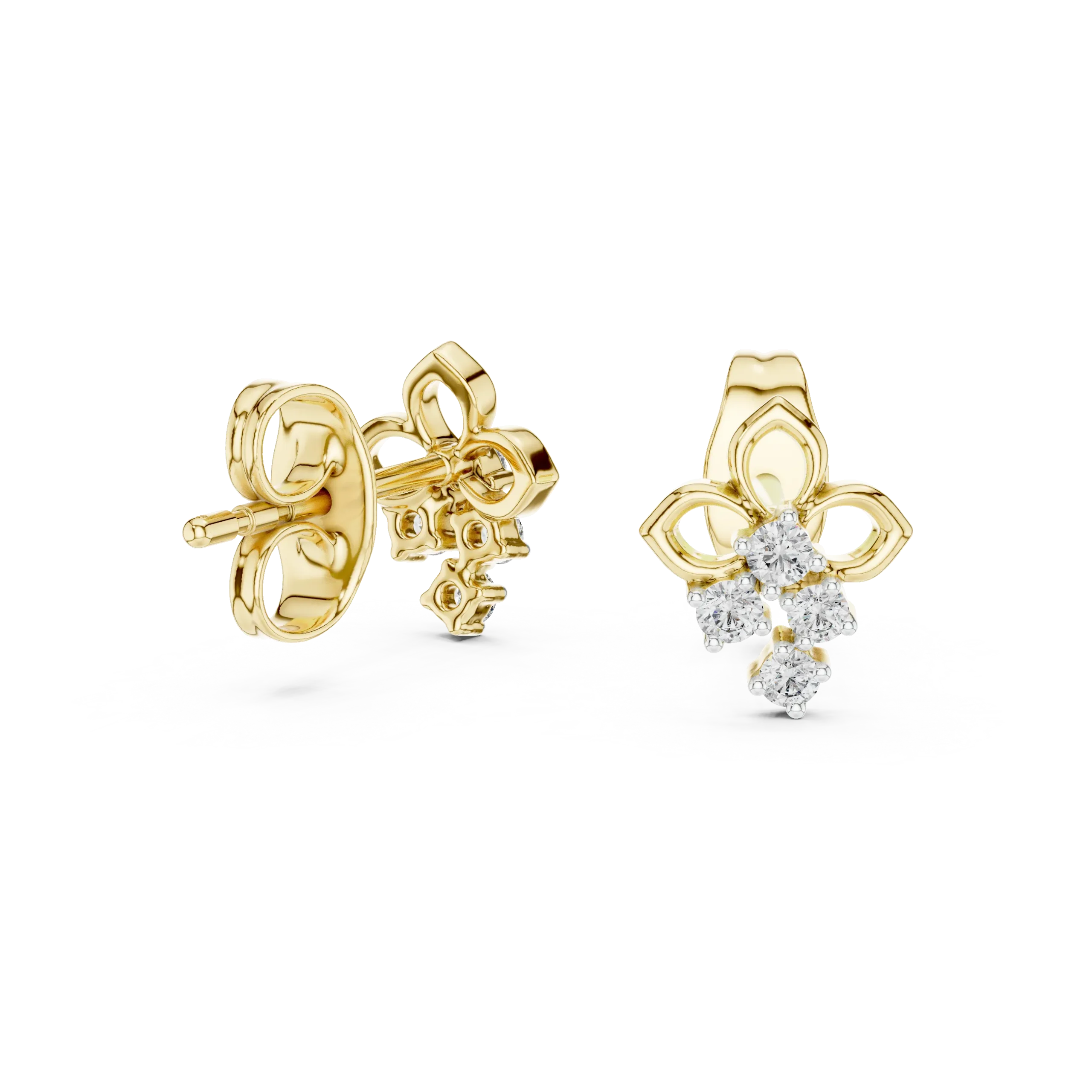 Cornelle Diamond Stud Earrings - Image 4