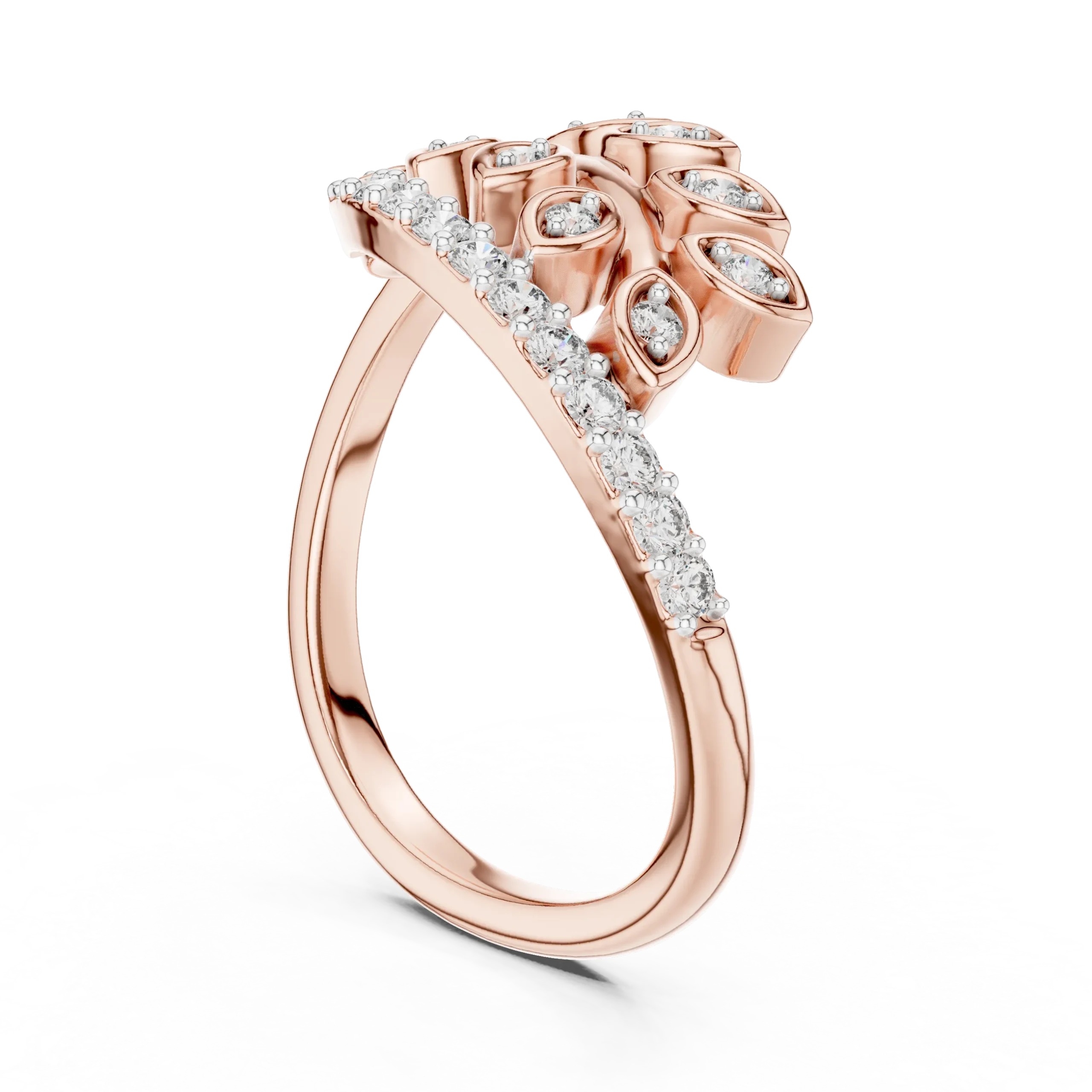 Roselle Diamond Detail Ring - Image 6