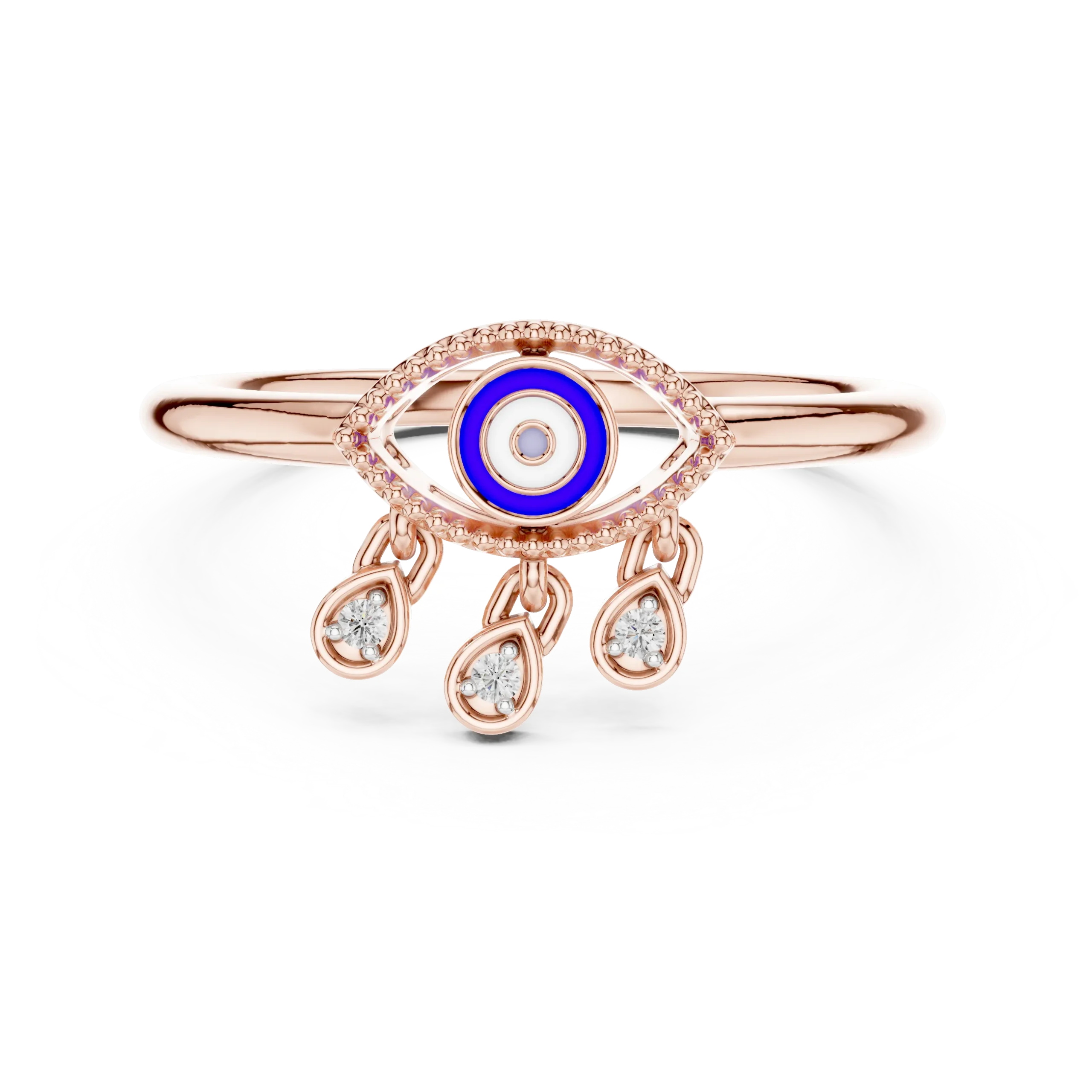 Anselia Evil Eye Diamond Ring - Image 3
