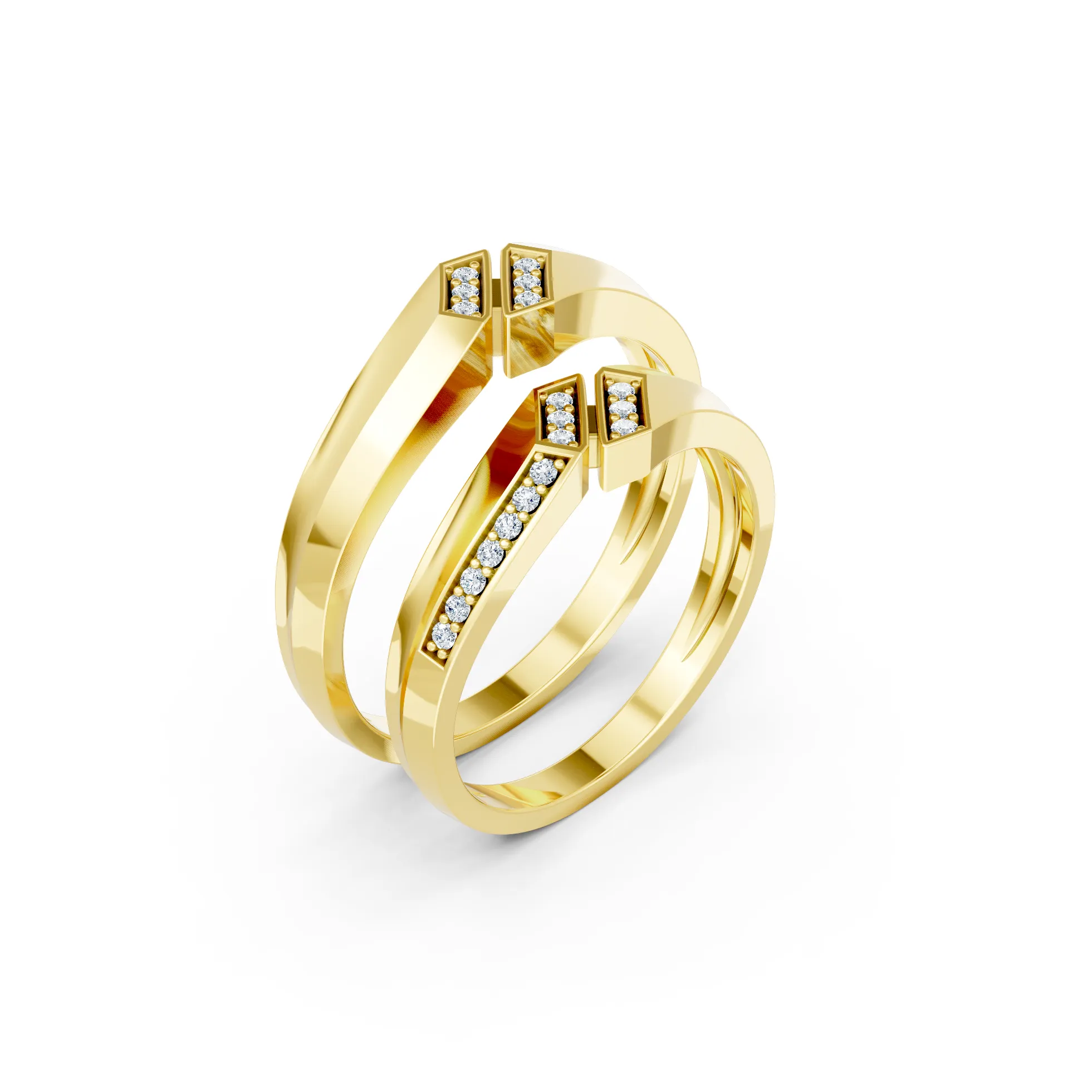 Phantora Wing Diamond Engagement Ring