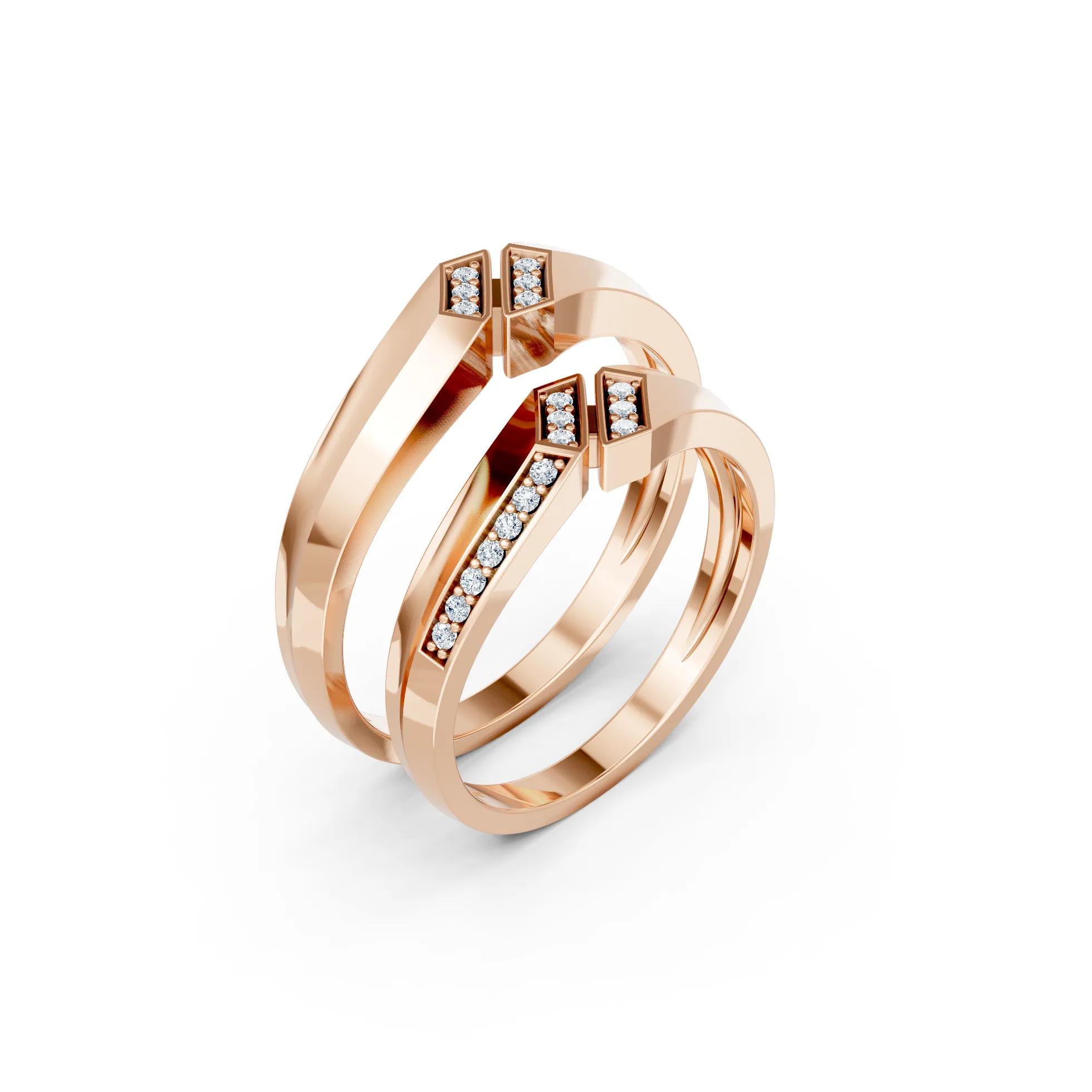 Phantora Wing Diamond Engagement Ring - Image 3