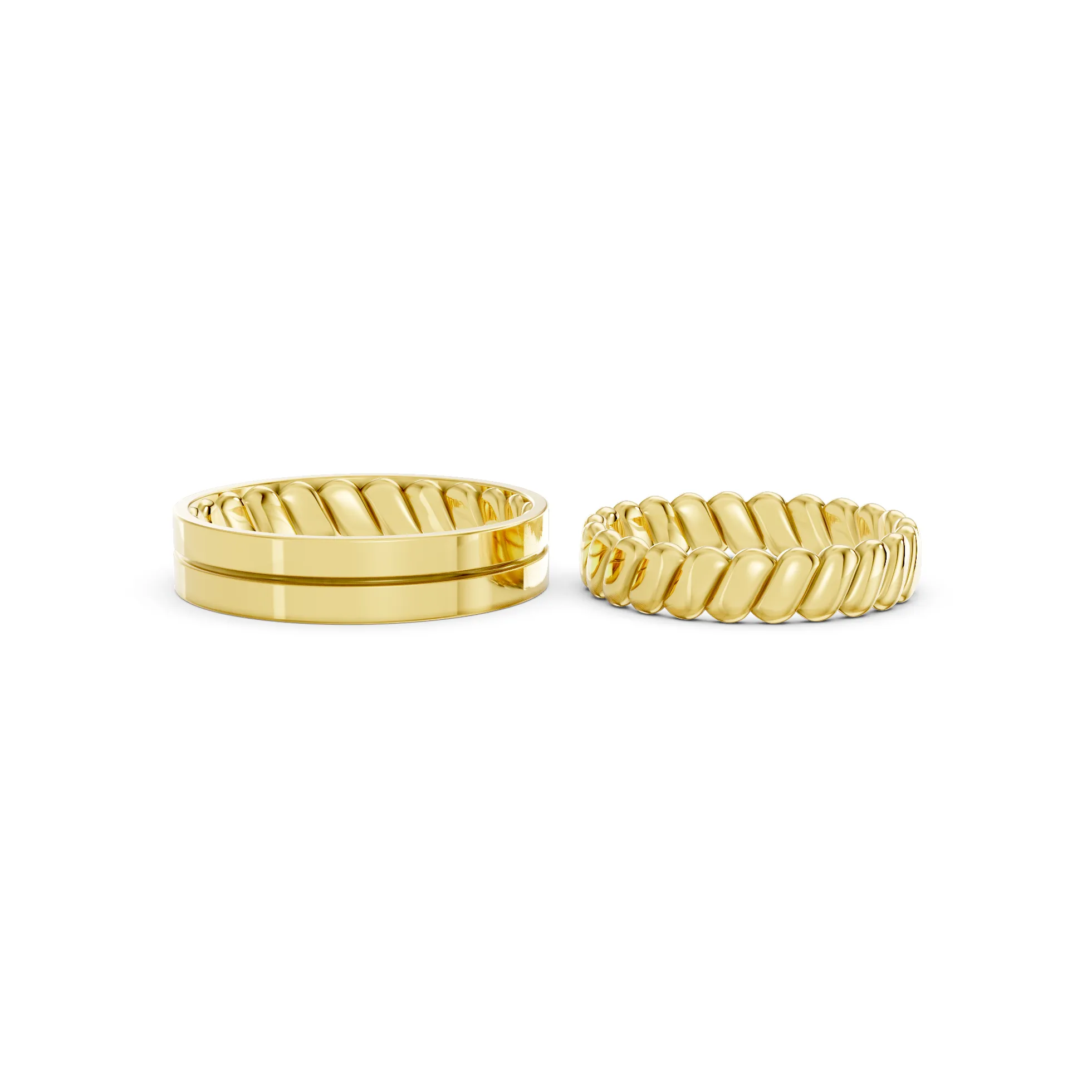Regalia Imprint Gold Engagement Ring - Image 4
