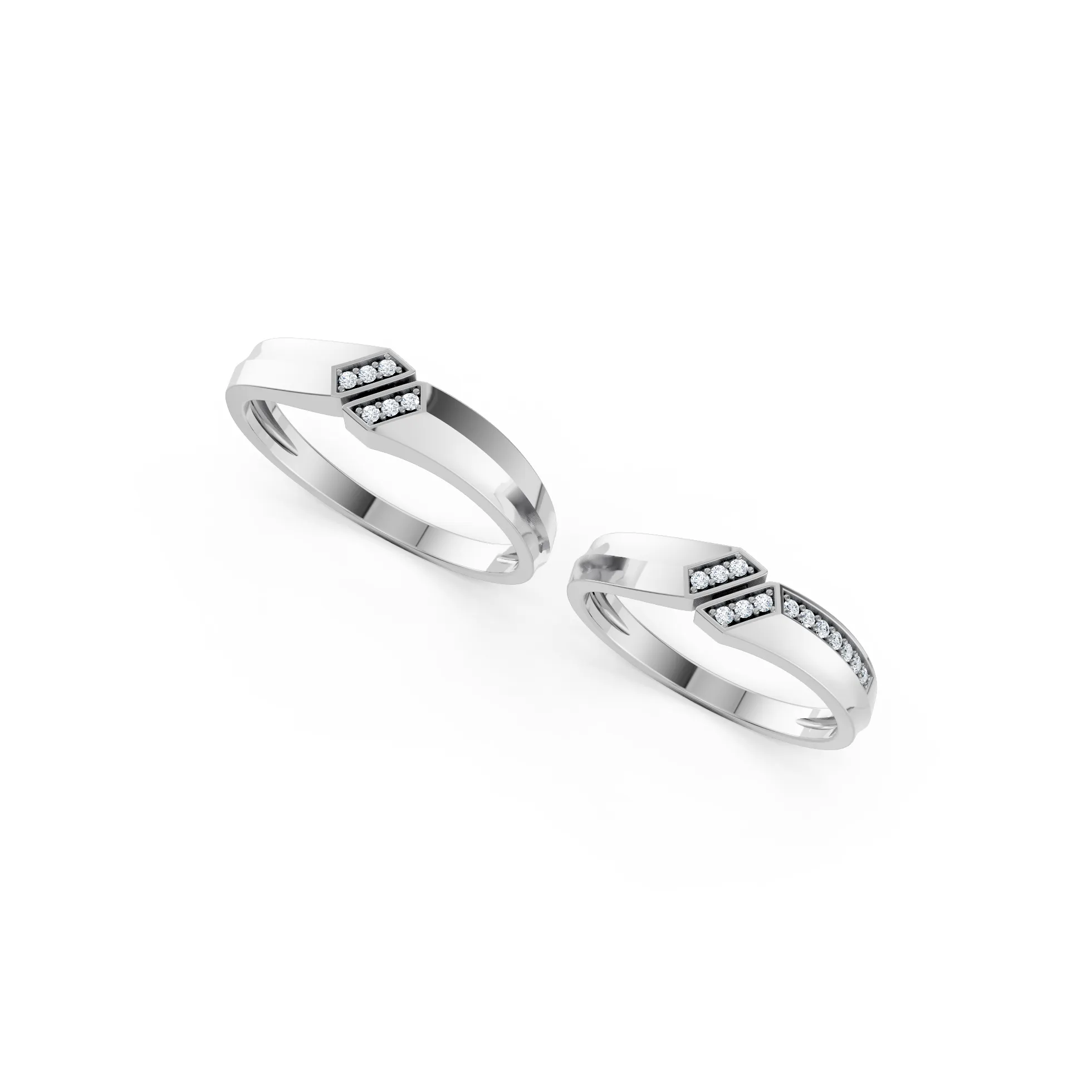 Phantora Wing Diamond Engagement Ring - Image 5