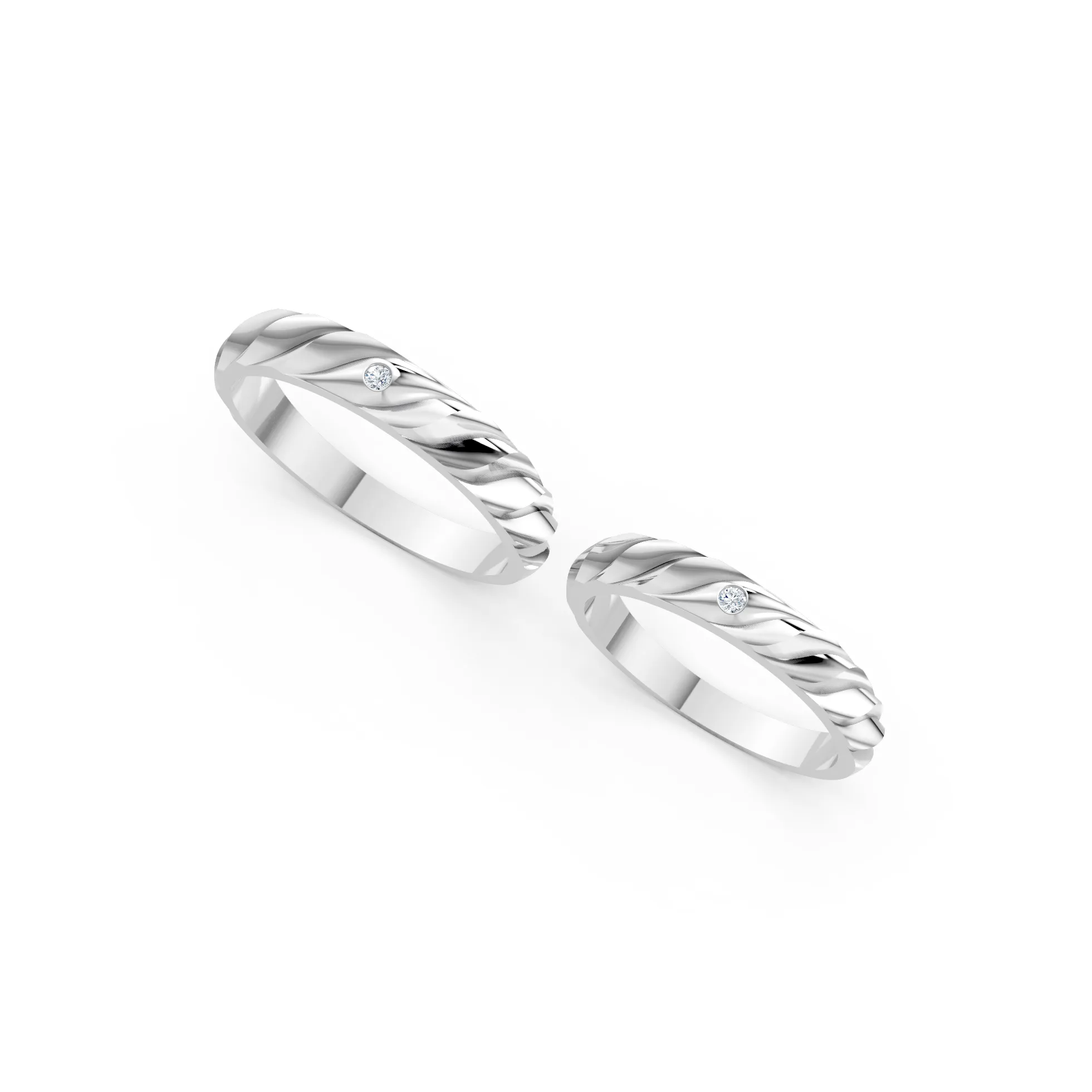 Aurielle Vintage Gold Couple Bands - Image 5
