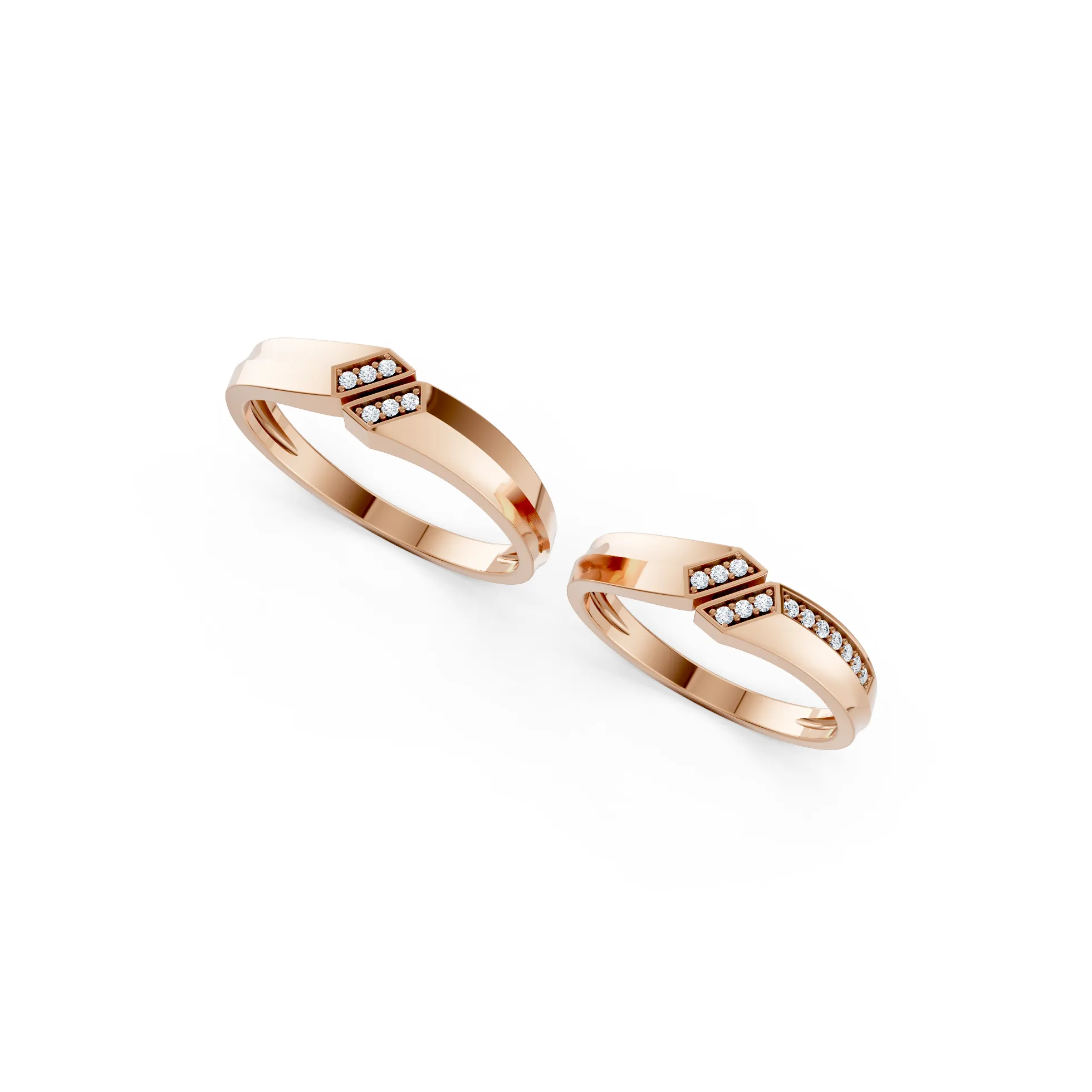 Phantora Wing Diamond Engagement Ring - Image 6