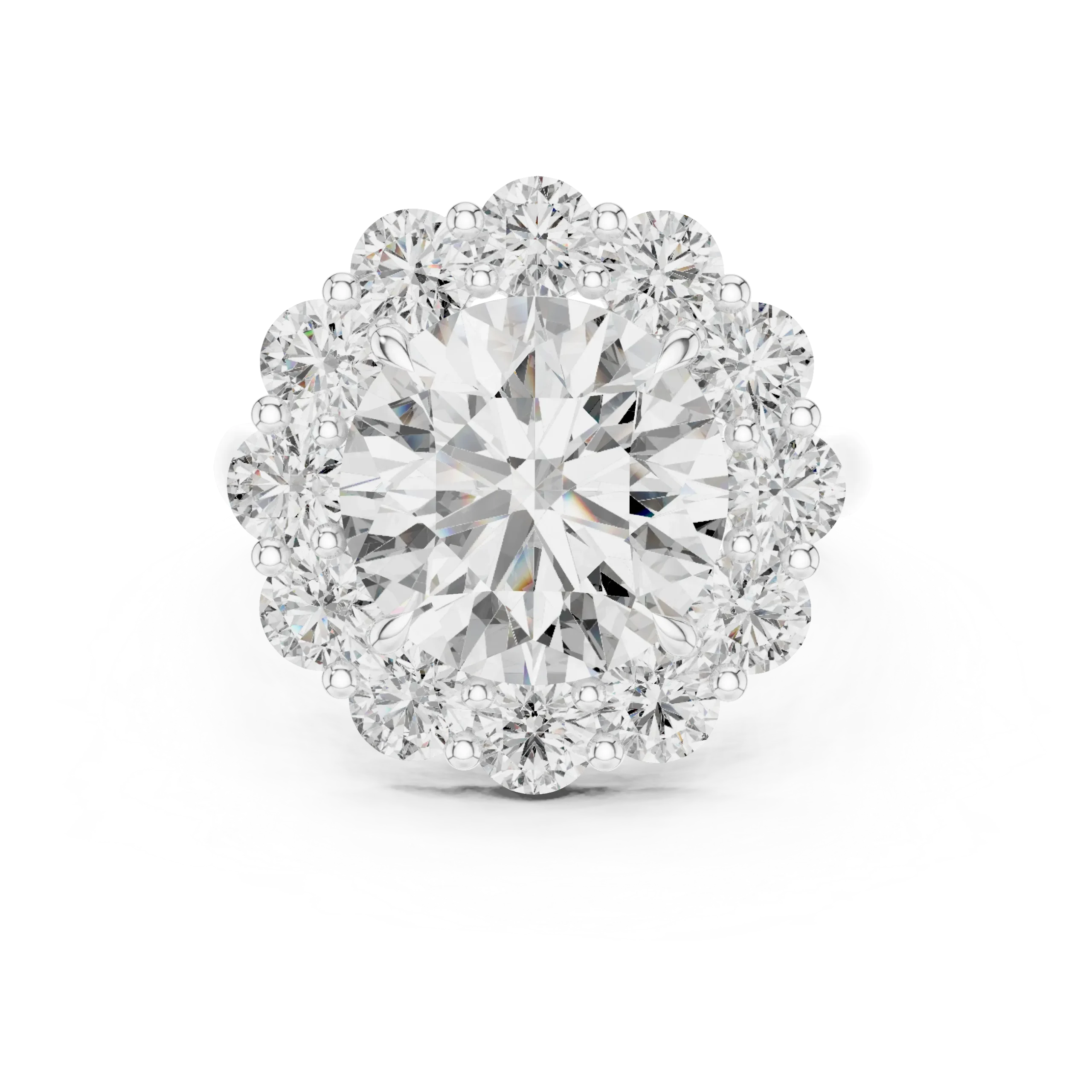 Florielle Round Flower Cluster Ring - Image 6