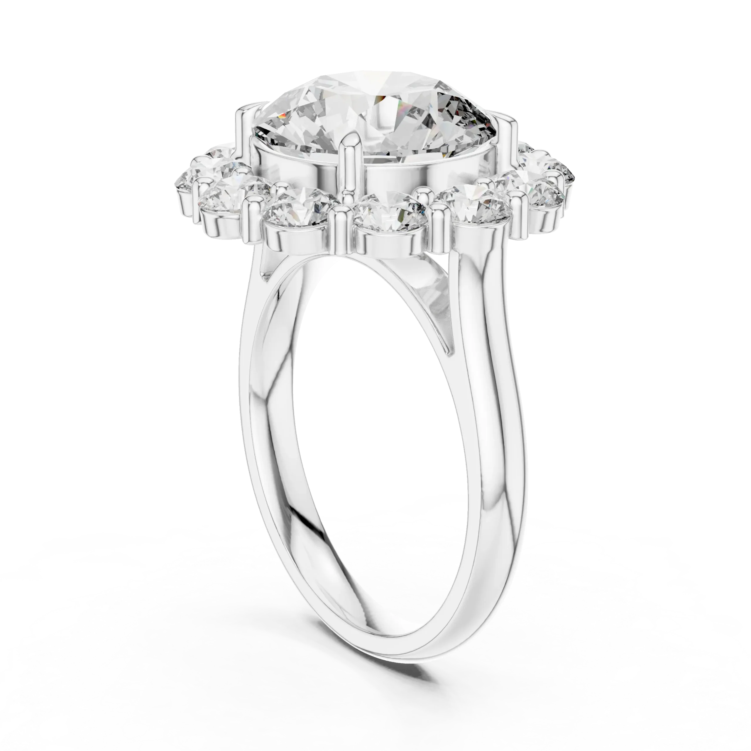Florielle Round Flower Cluster Ring - Image 4