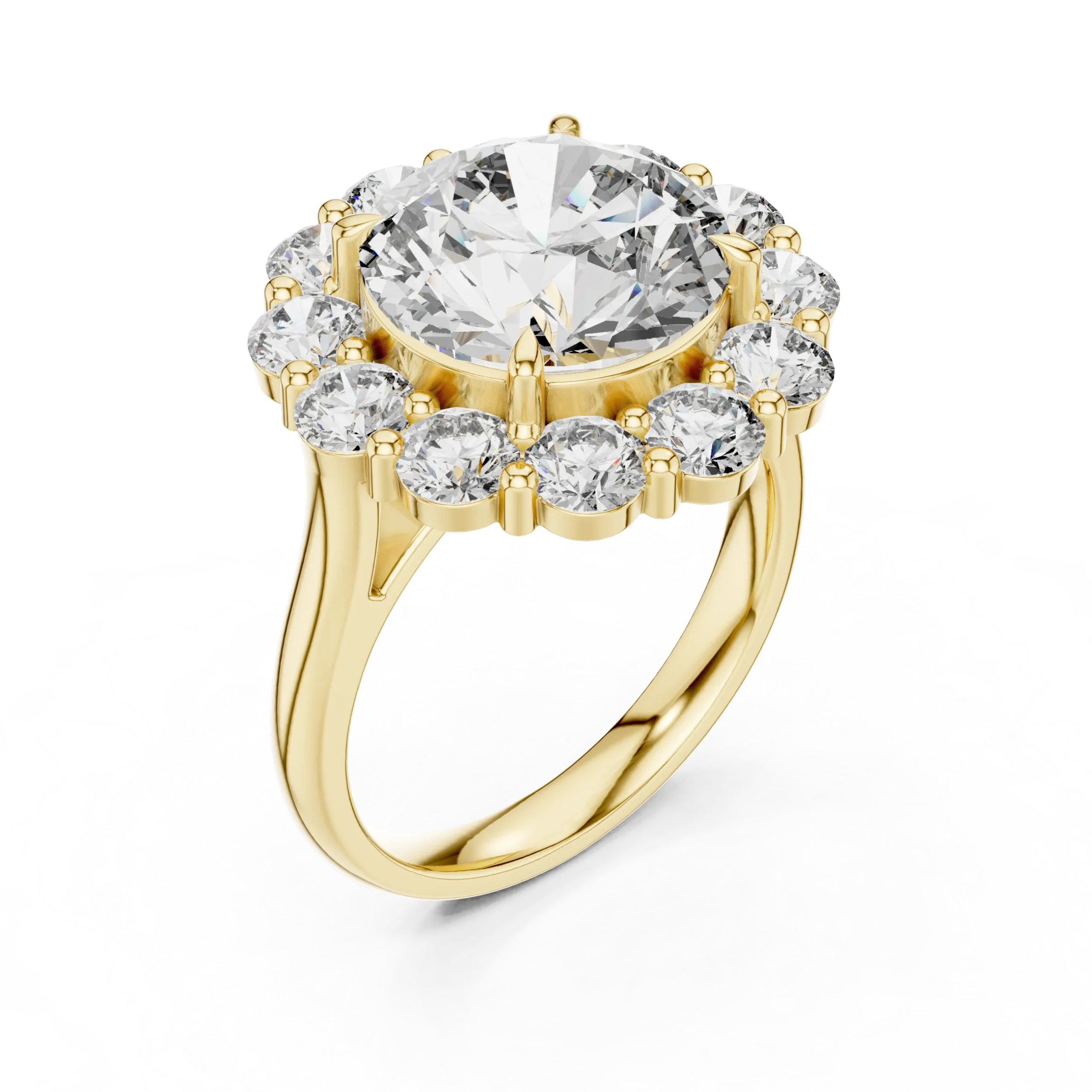Florielle Round Flower Cluster Ring - Image 2