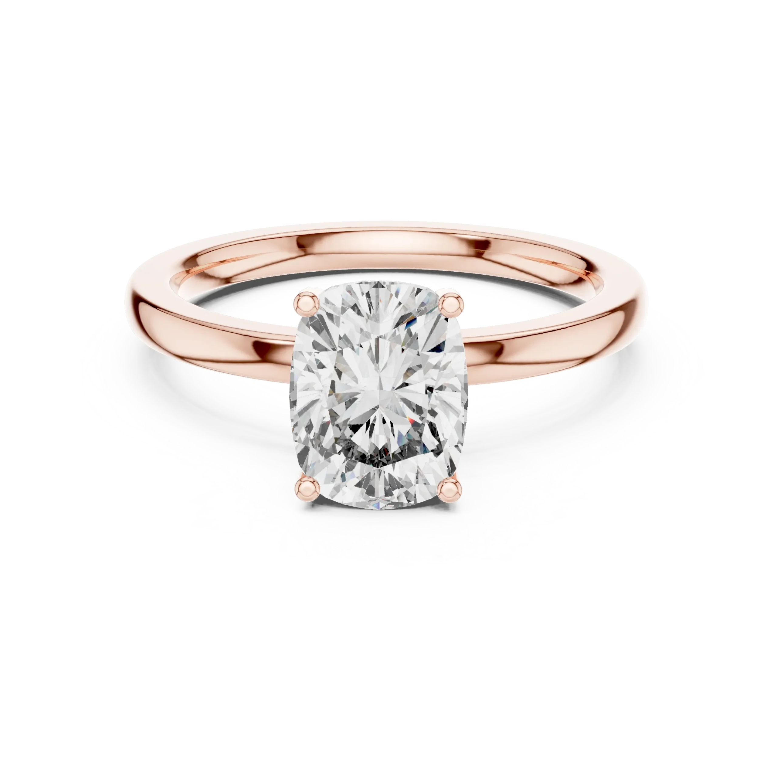 Rosaria Oval Hidden Halo Diamond Ring - Image 5