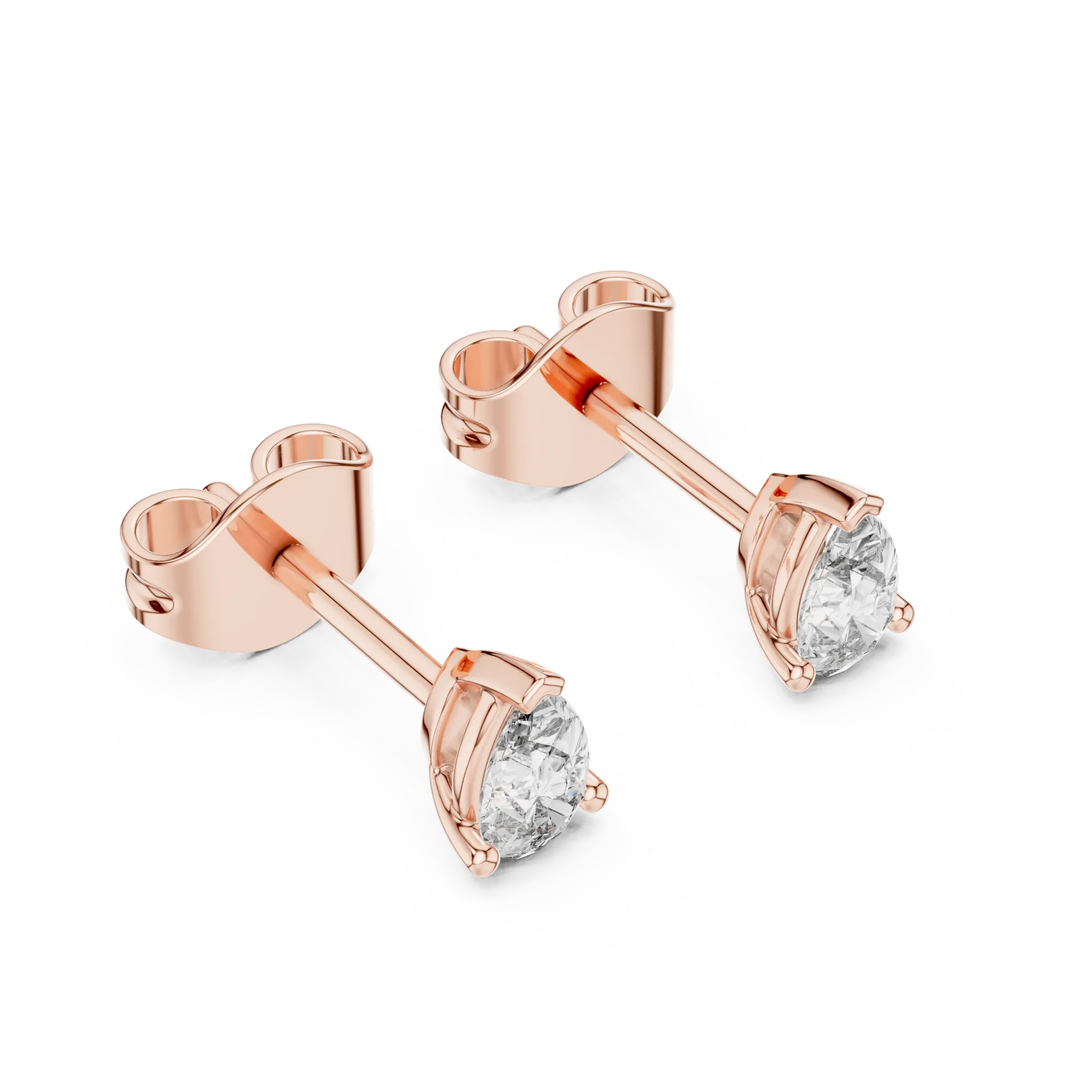 Elaria Grace Pear Diamond Stud Earrings