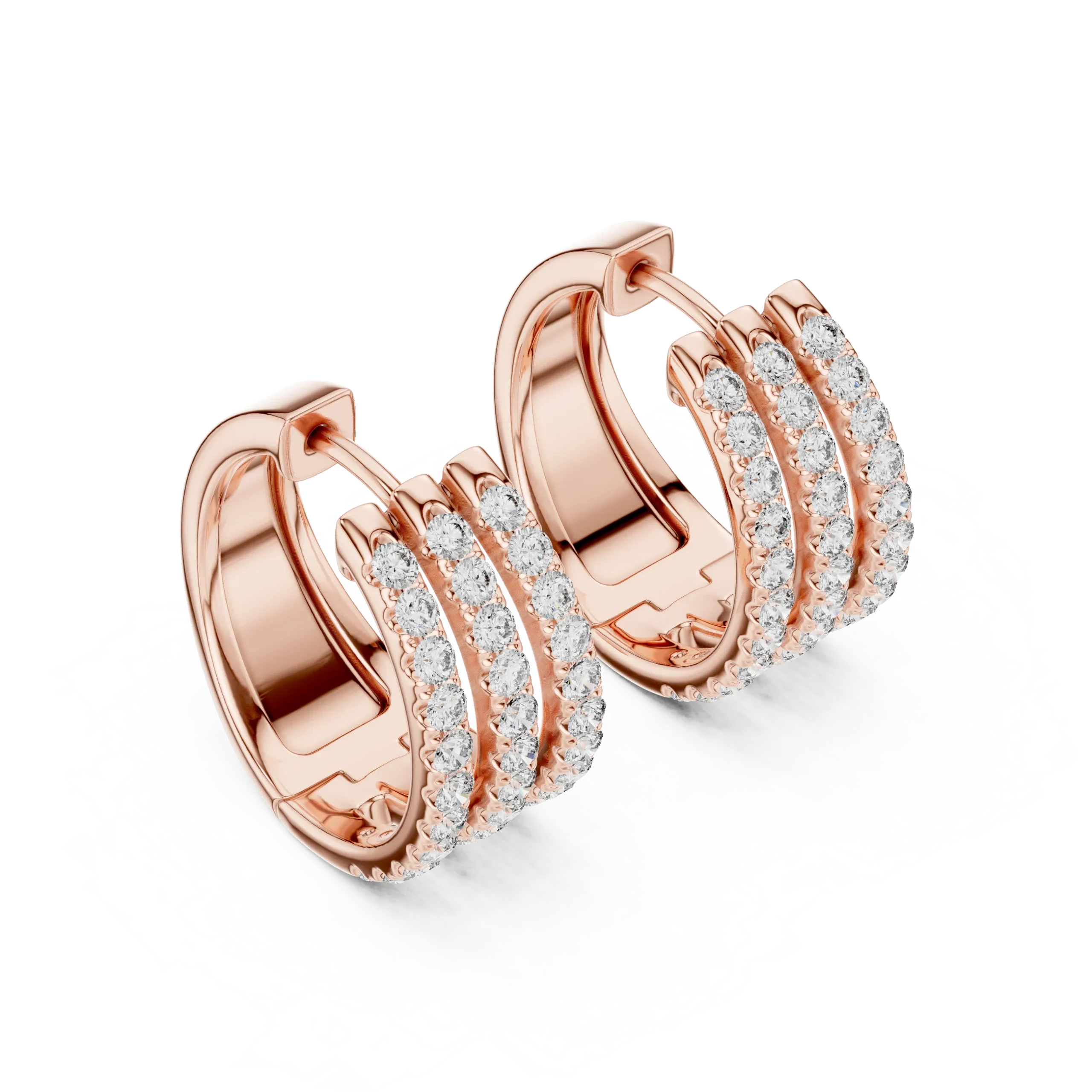 Classara Diamond Hoop Earrings