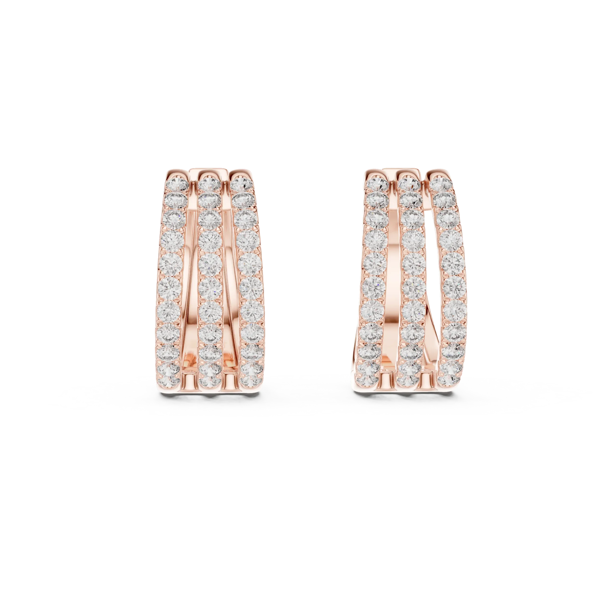 Classara Diamond Hoop Earrings - Image 3