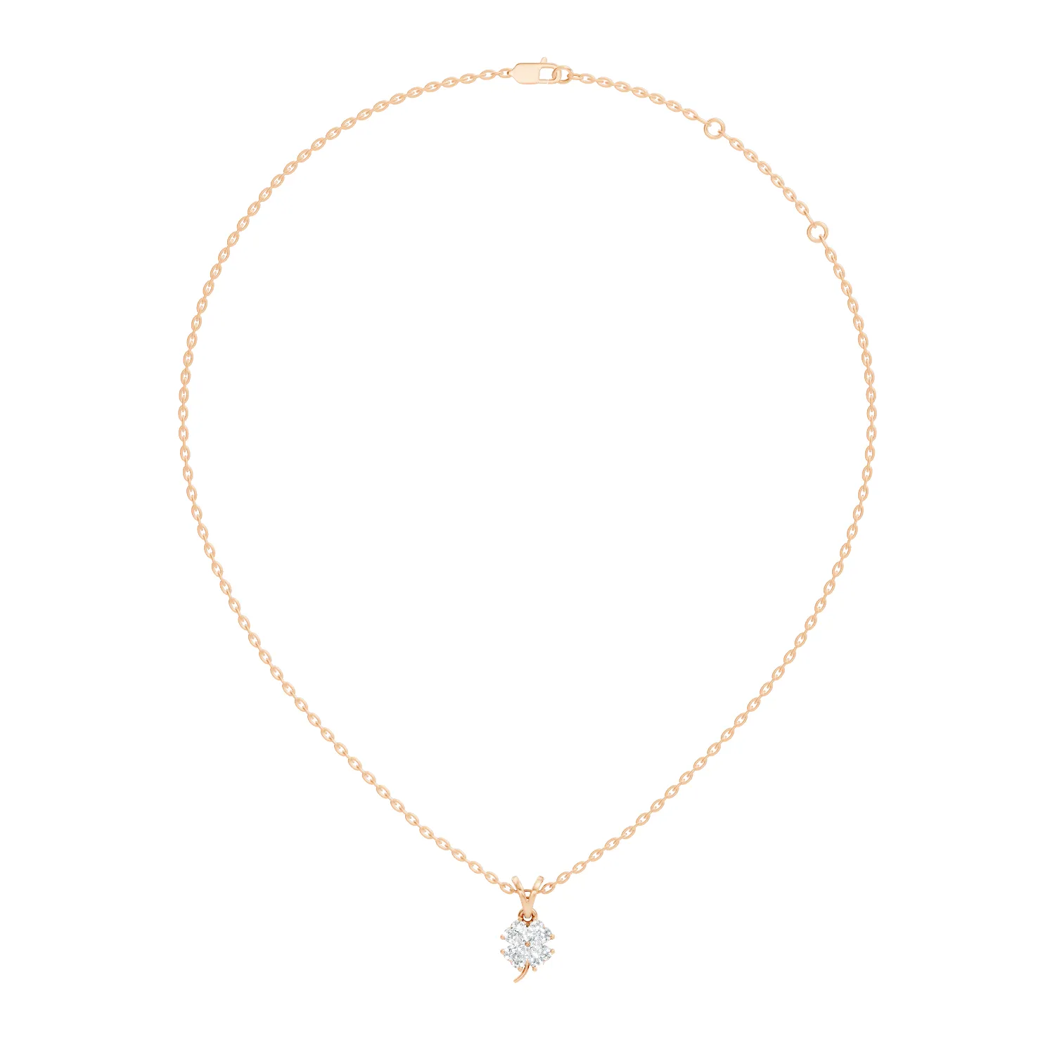Fleuris Floral Cascade Diamond Pendant - Image 5
