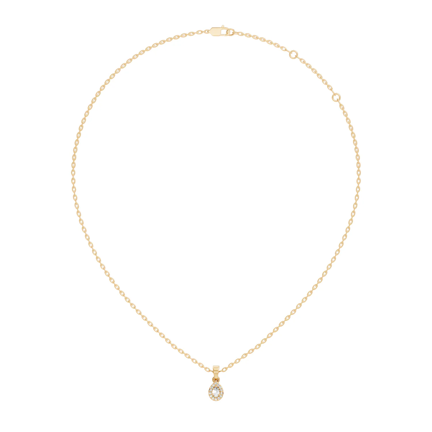 Aurelia Infinite Drop Diamond Pendant - Image 5