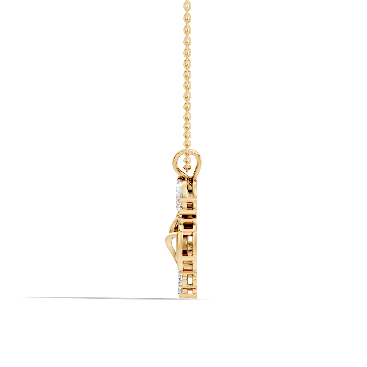 Leafora Floral Wreath Diamond Pendant - Image 6
