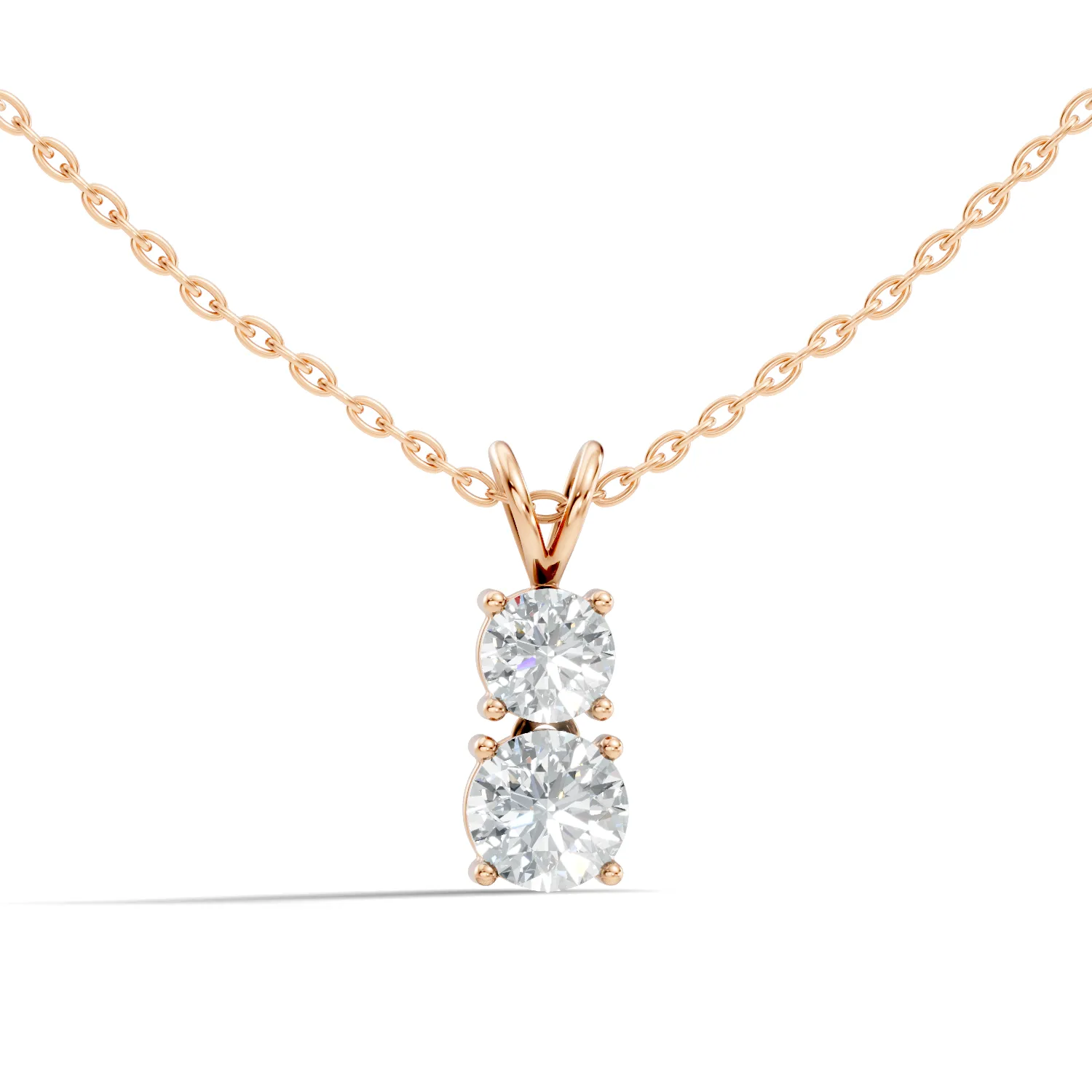 Corielle Lab Diamond Solitaire Pendant - Image 4
