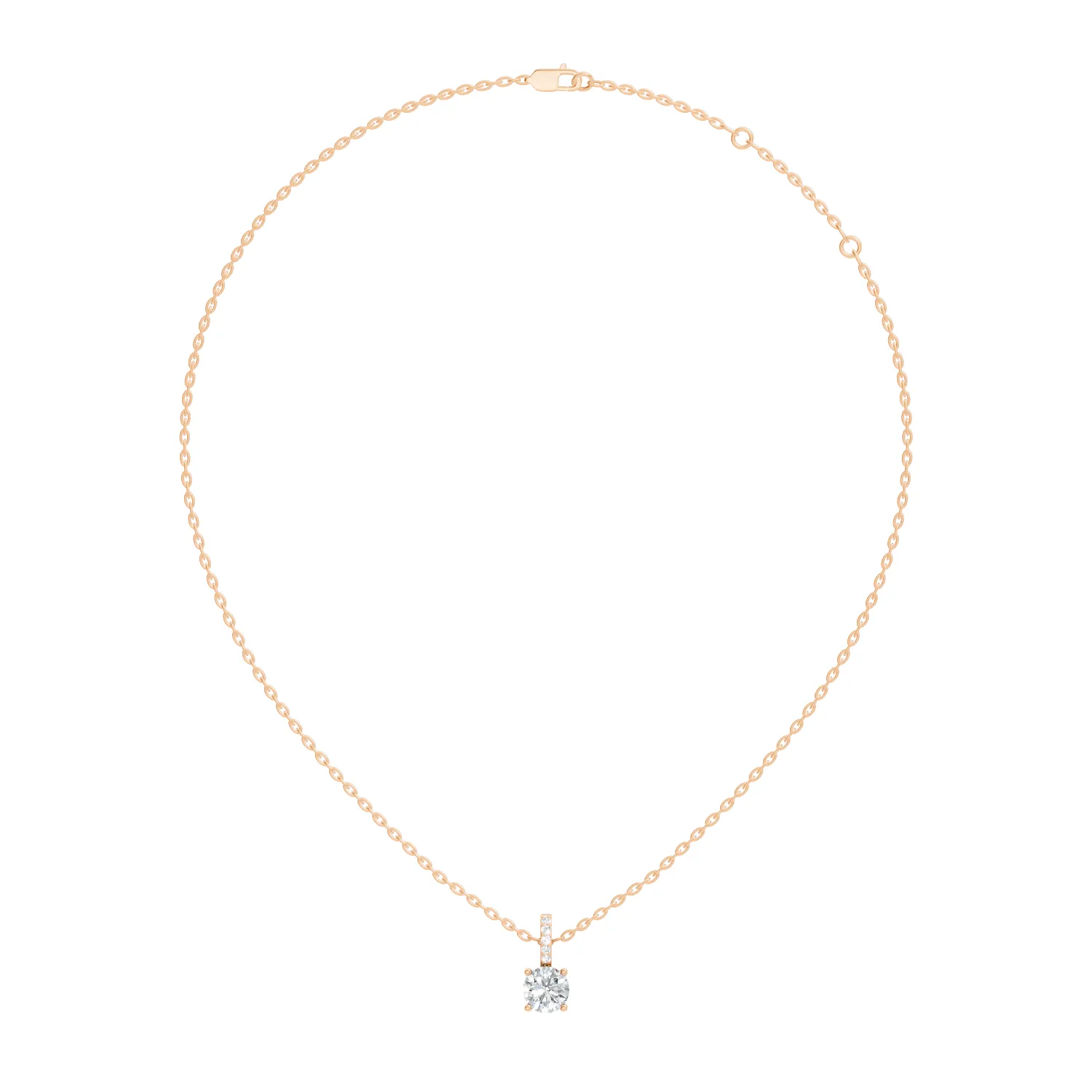 Kyria Round Diamond Pendant - Image 4