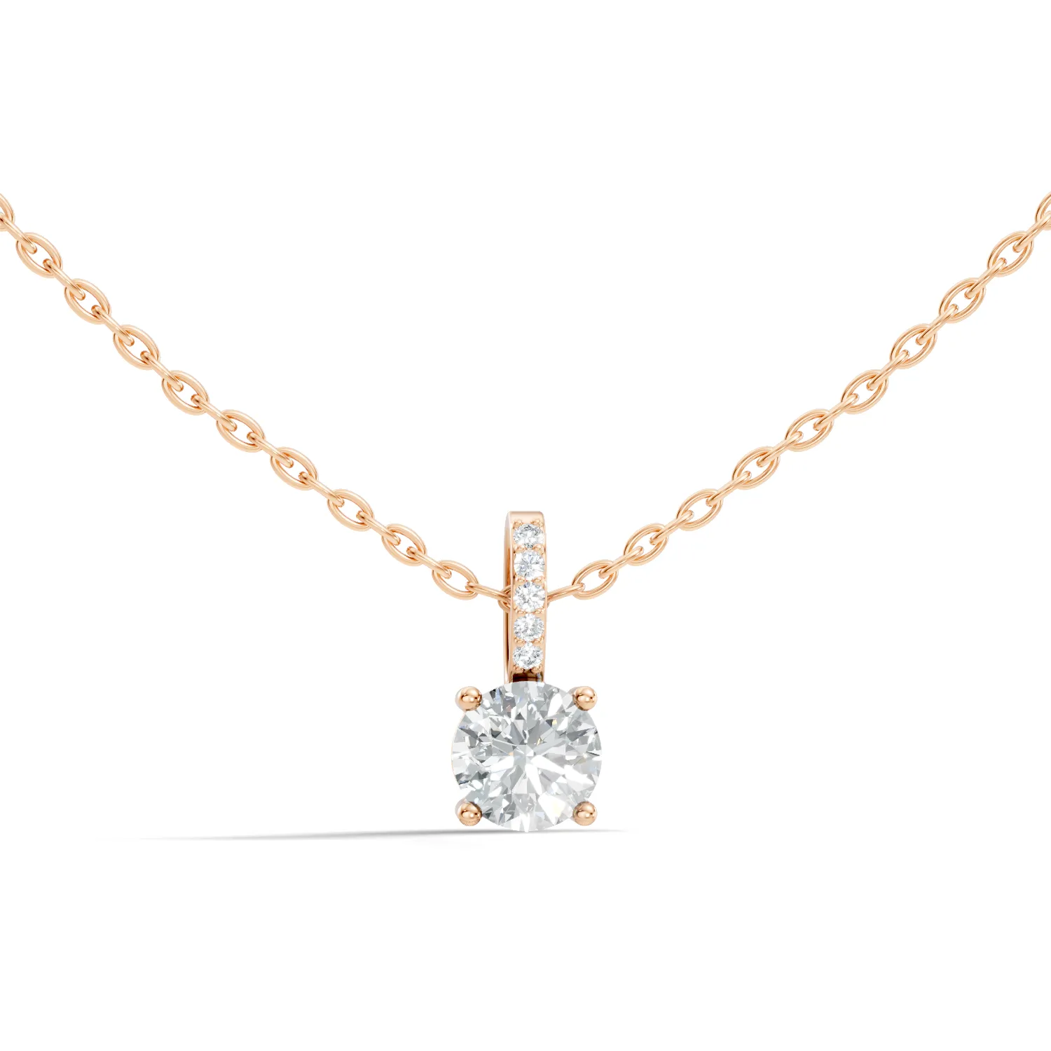 Kyria Round Diamond Pendant - Image 5