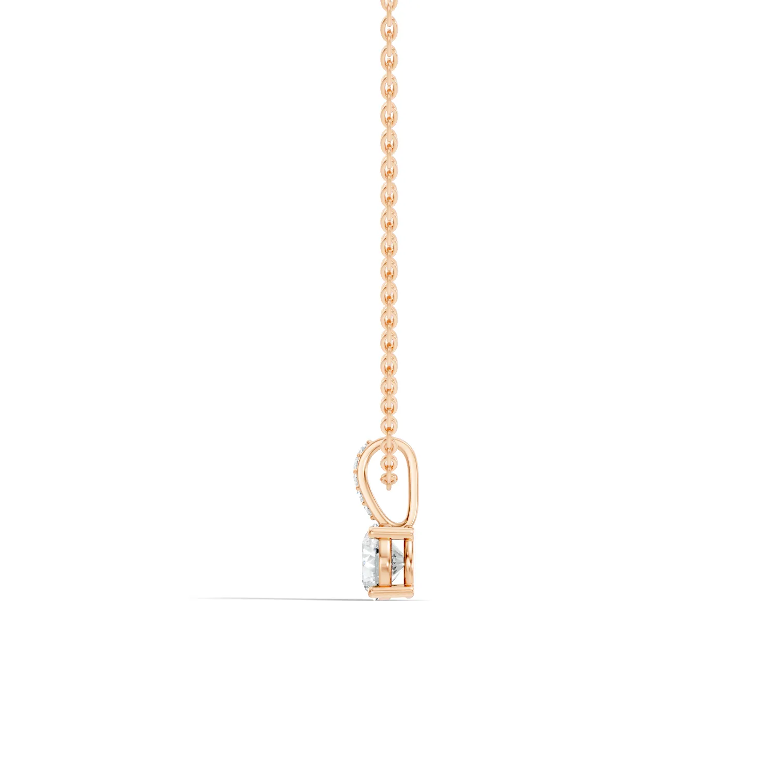 Kyria Round Diamond Pendant - Image 6