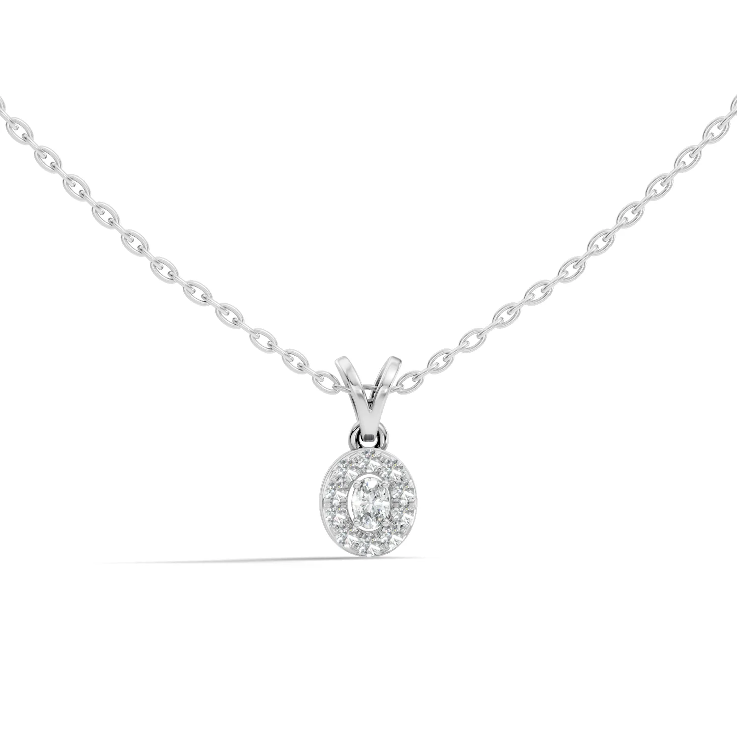 Glorielle Cluster Diamond Pendant - Image 3