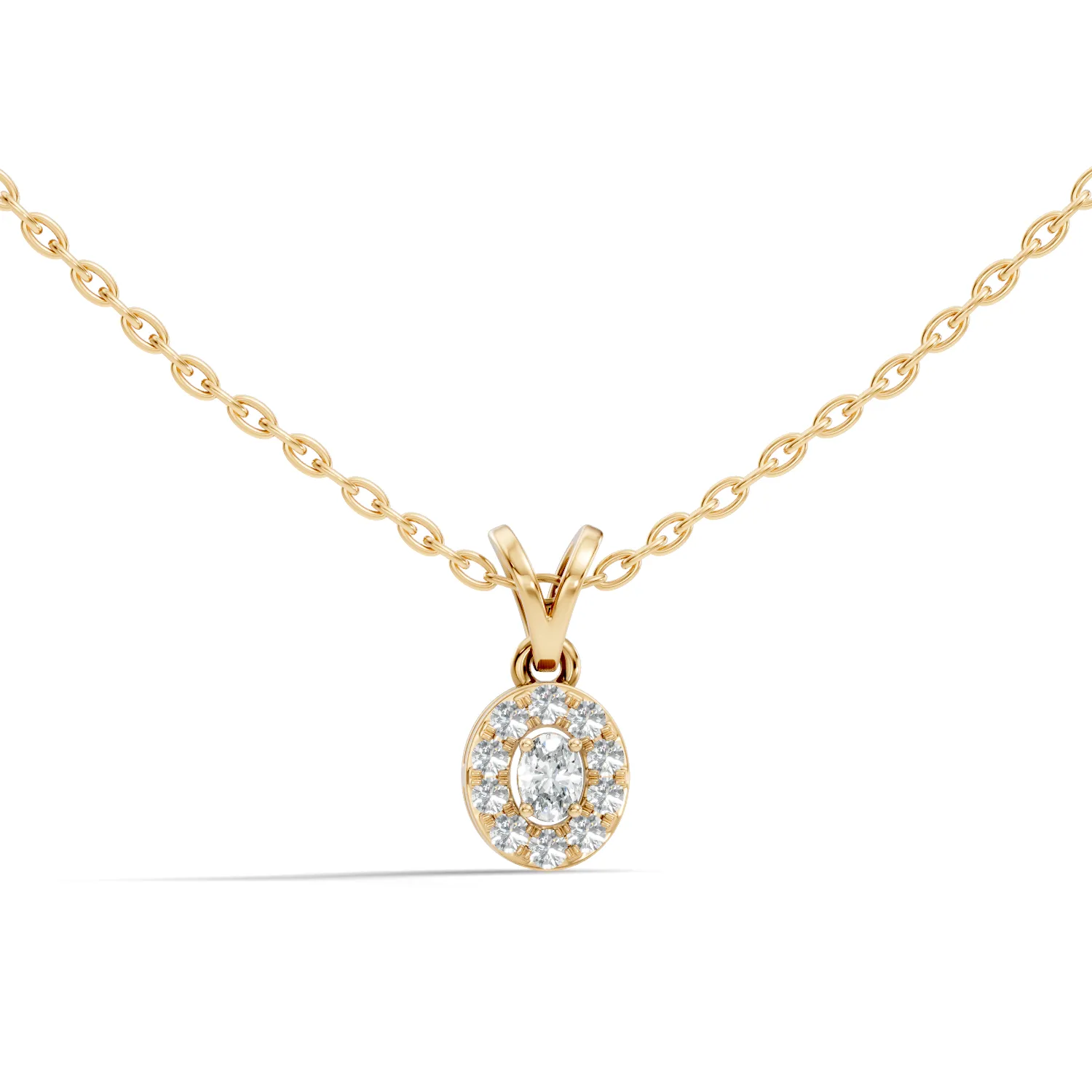 Glorielle Cluster Diamond Pendant - Image 5