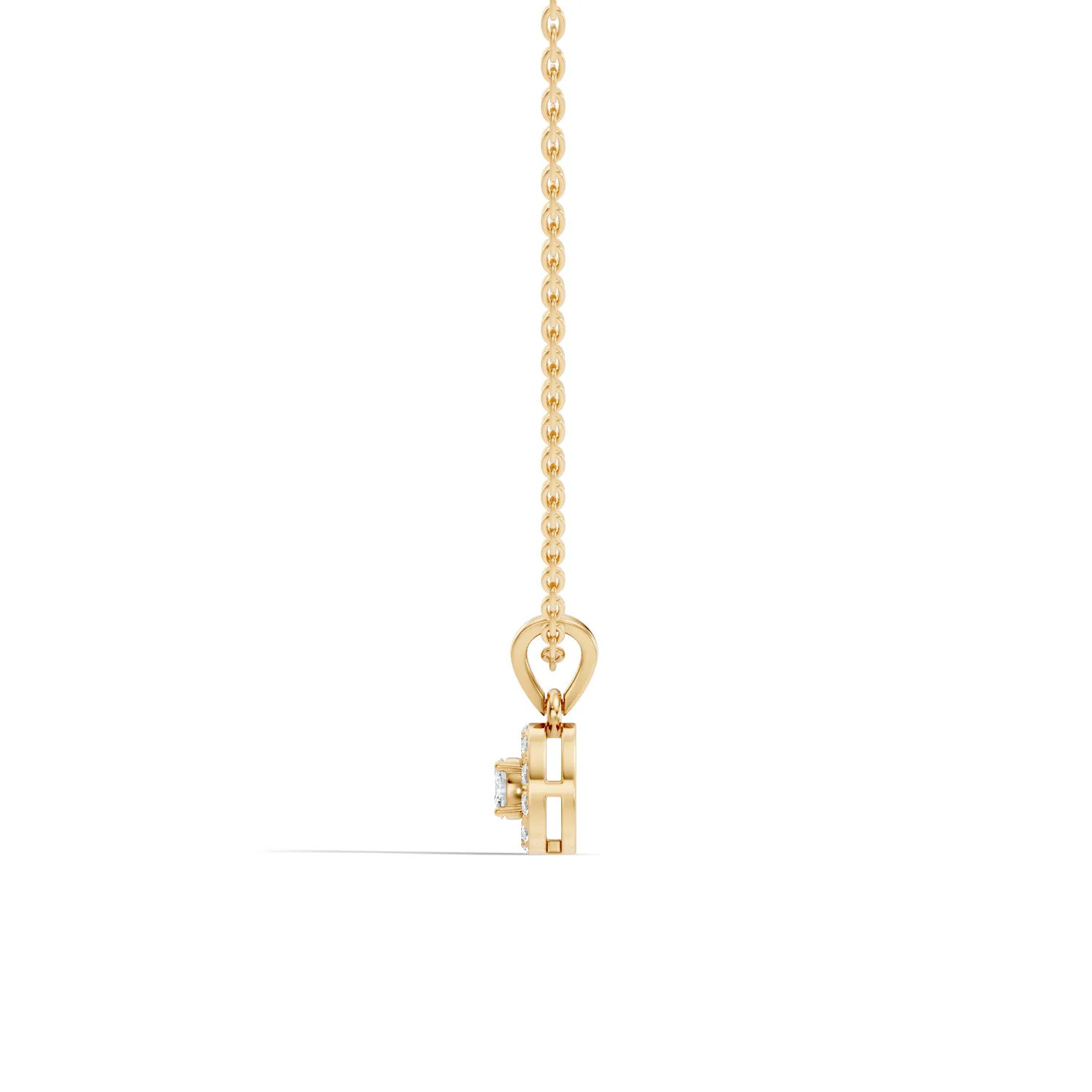 Glorielle Cluster Diamond Pendant - Image 6