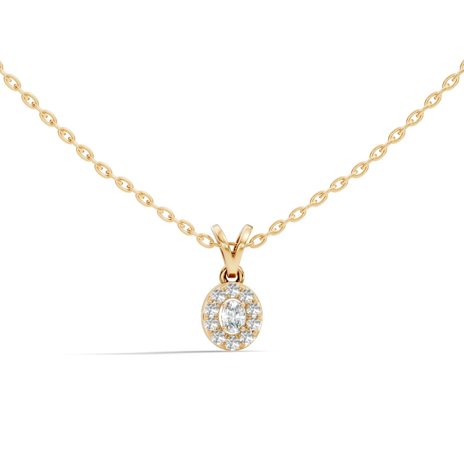 Glorielle Cluster Diamond Pendant