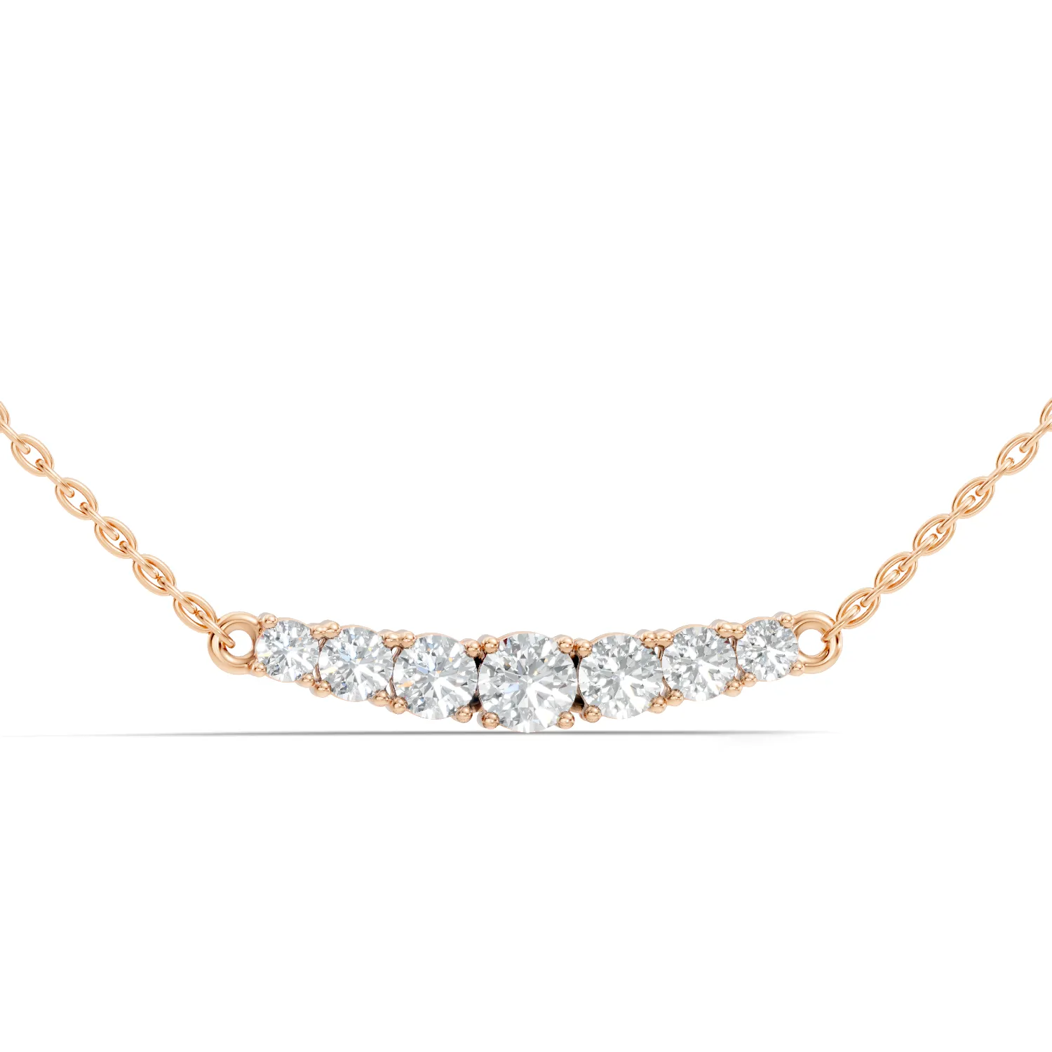 Luminara Seven-Stone Diamond Pendant - Image 2