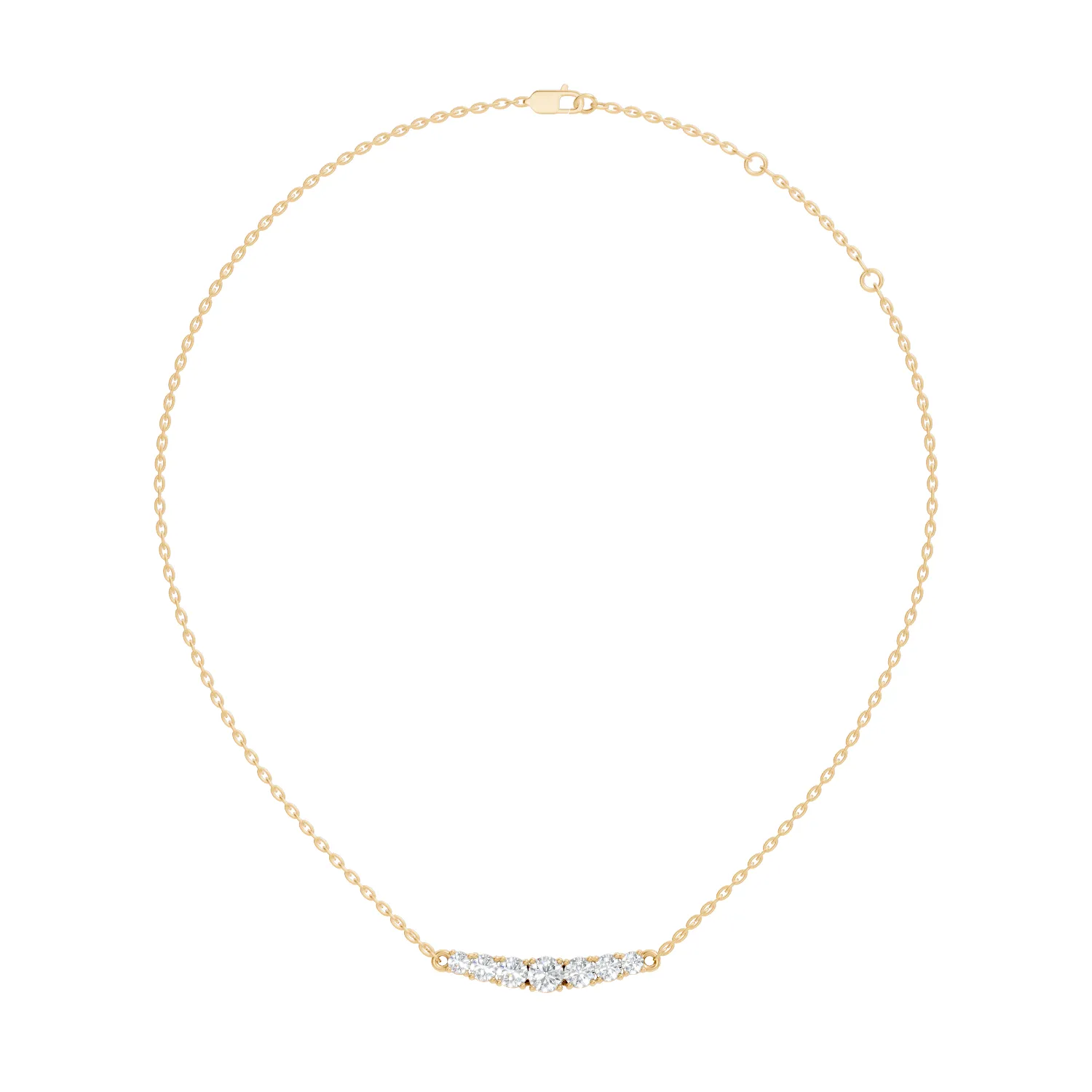 Luminara Seven-Stone Diamond Pendant - Image 5