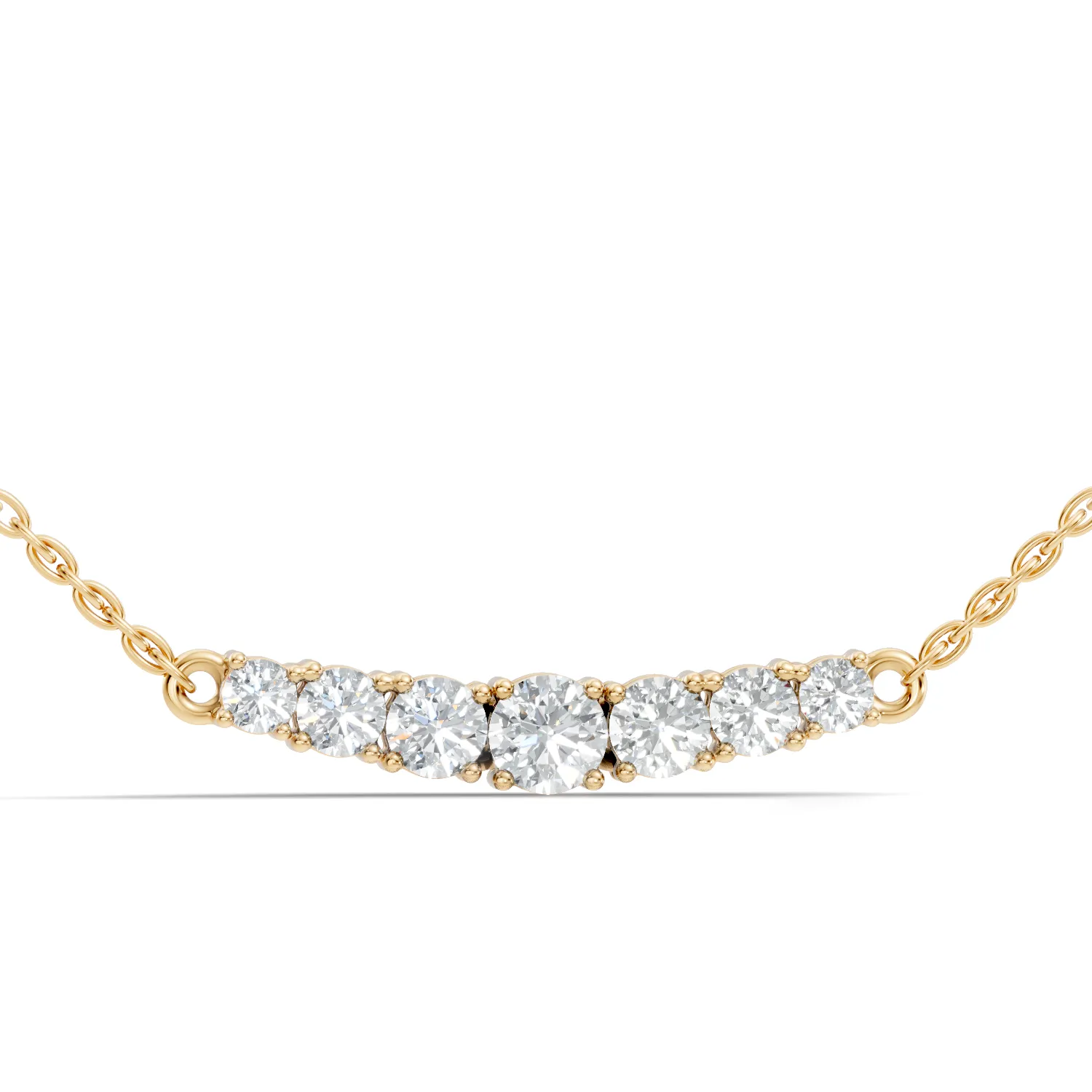 Luminara Seven-Stone Diamond Pendant - Image 4