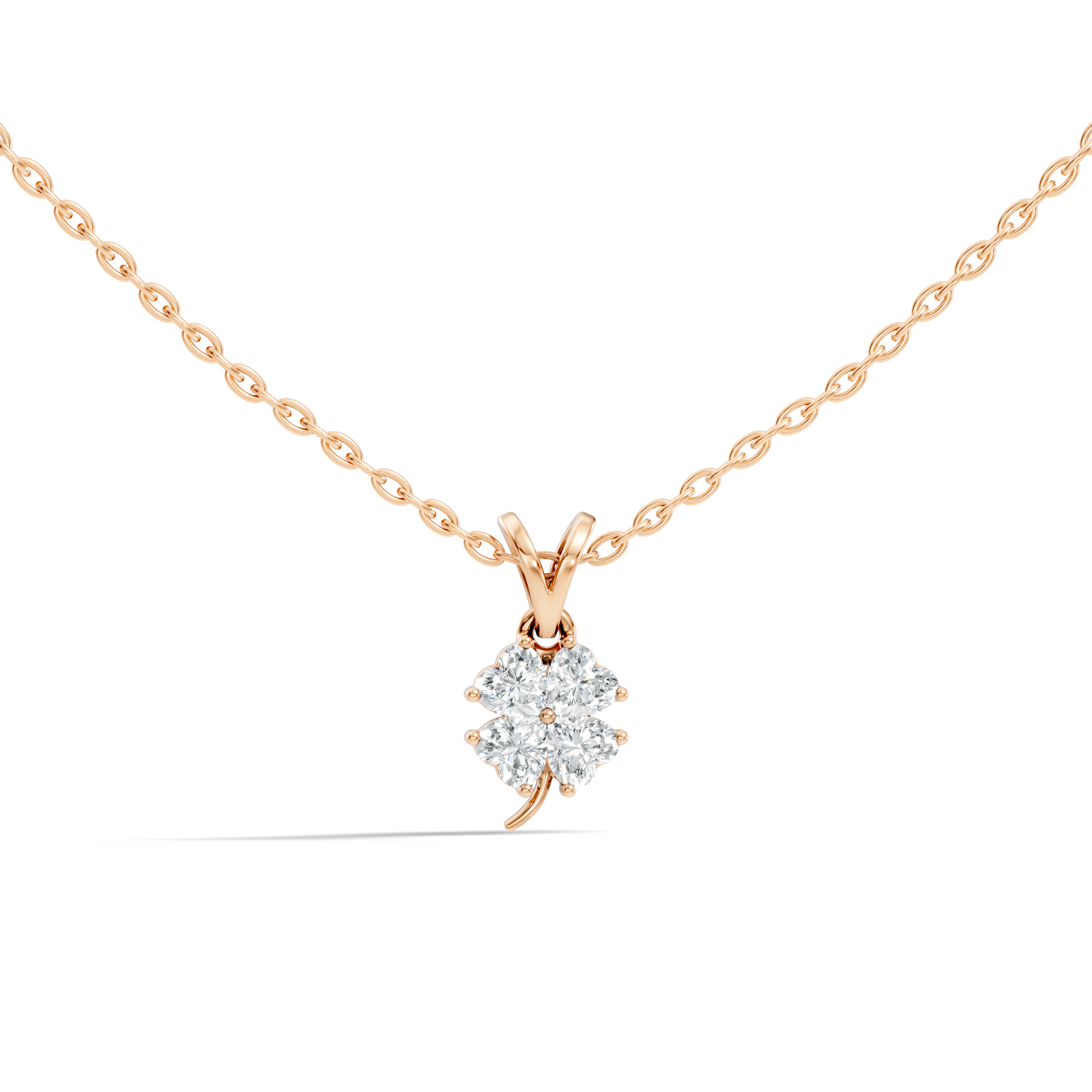 Fleuris Floral Cascade Diamond Pendant