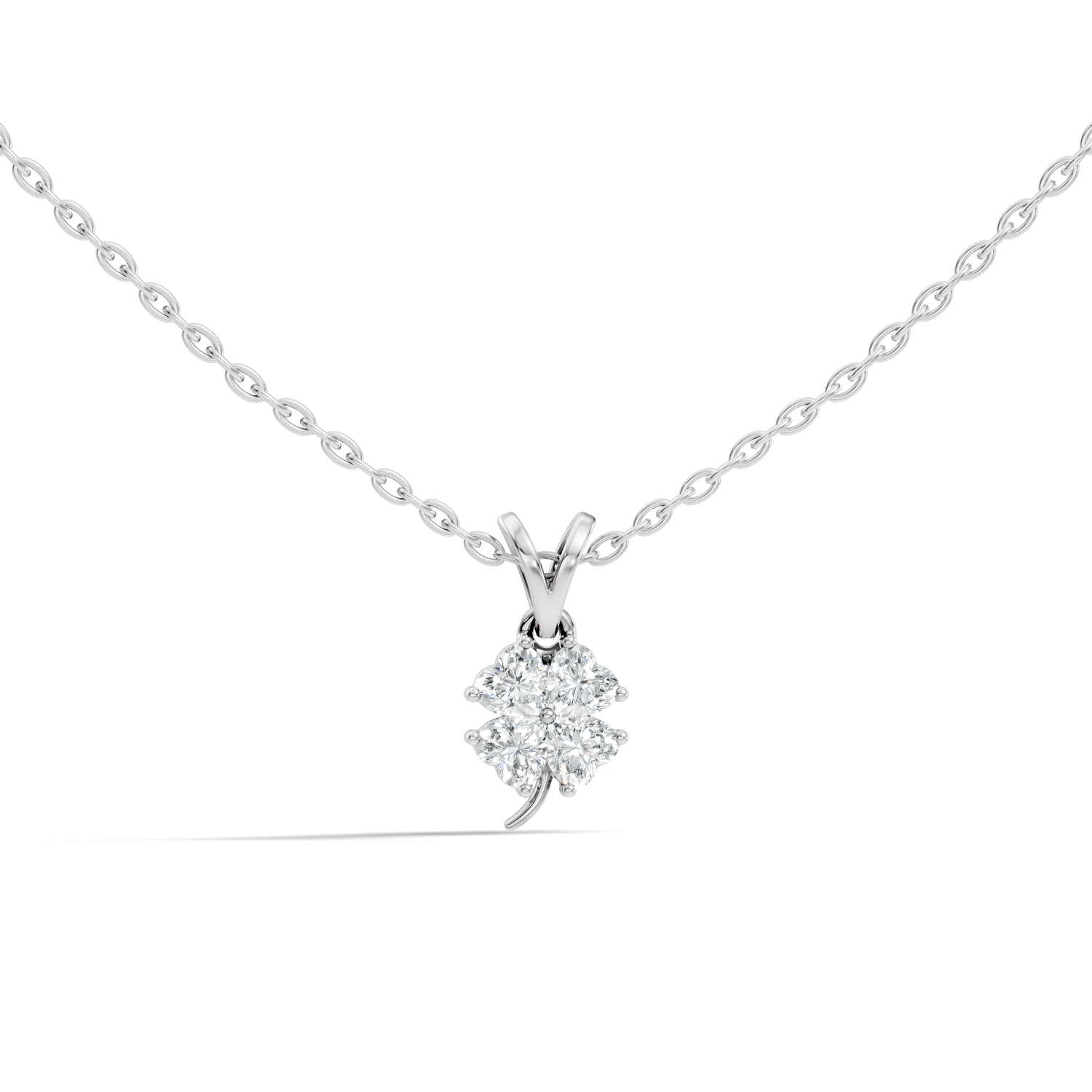 Fleuris Floral Cascade Diamond Pendant - Image 2