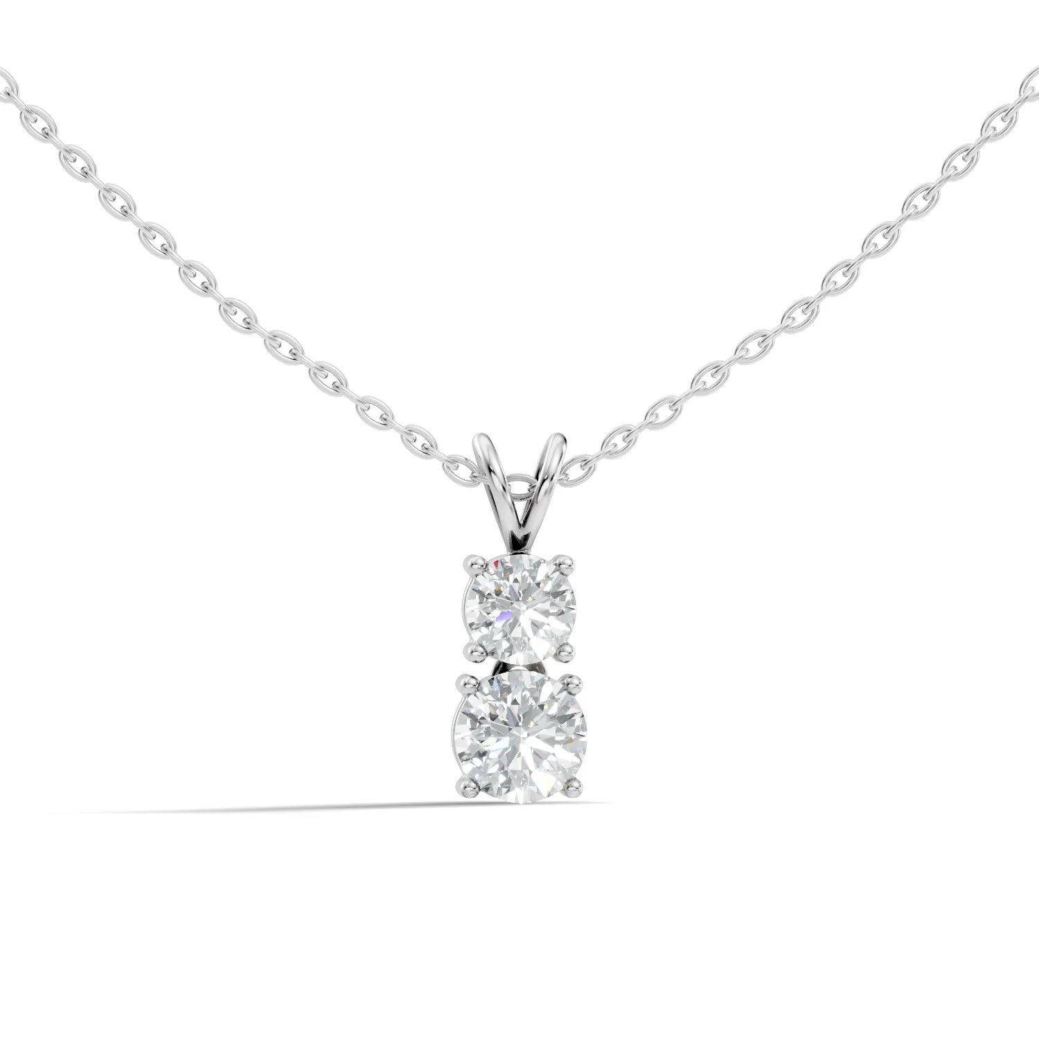 Corielle Lab Diamond Solitaire Pendant - Image 3