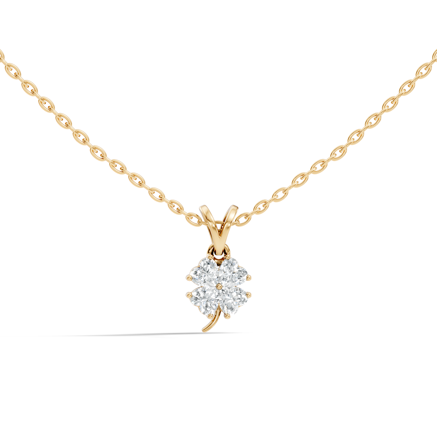 Fleuris Floral Cascade Diamond Pendant - Image 3