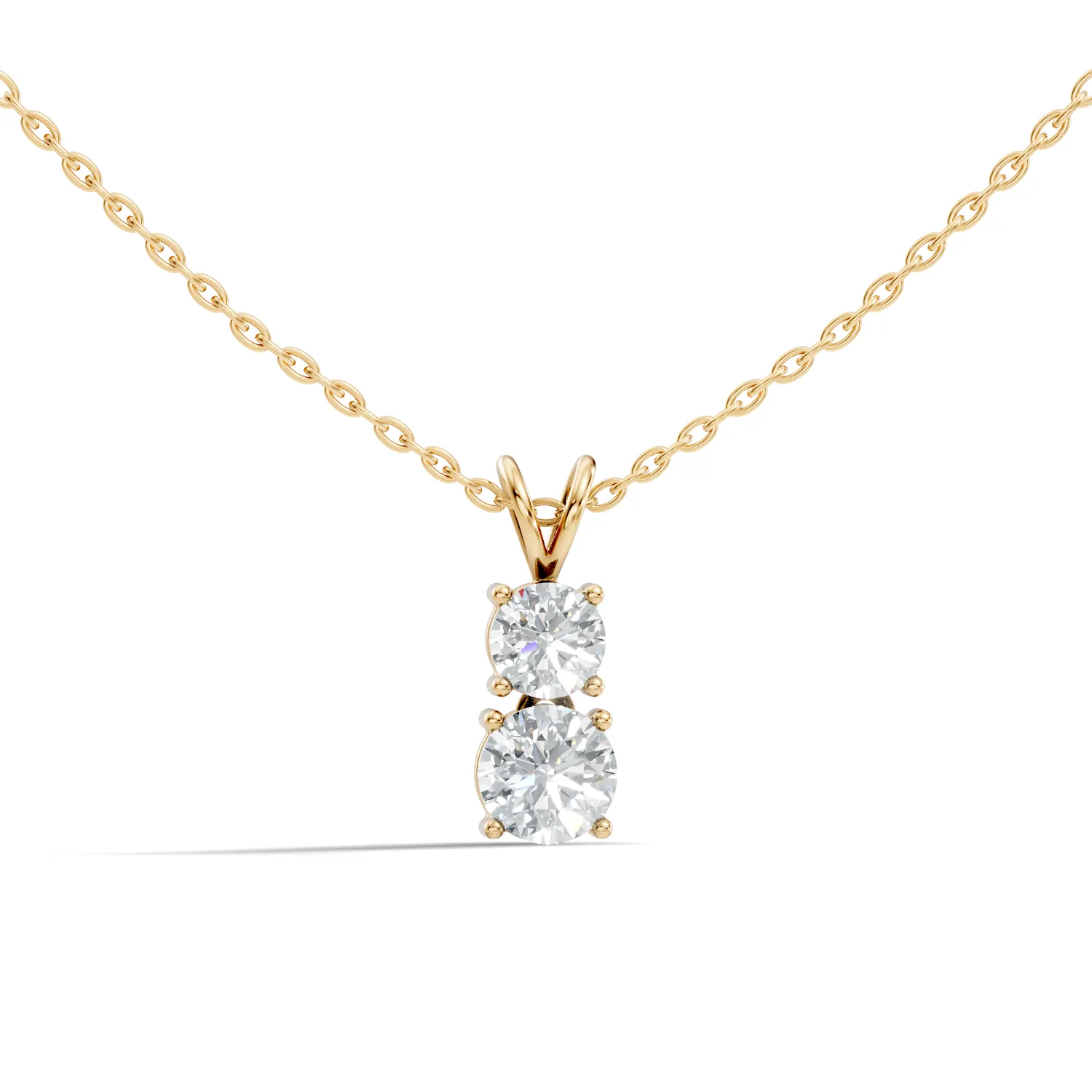 Corielle Lab Diamond Solitaire Pendant - Image 2