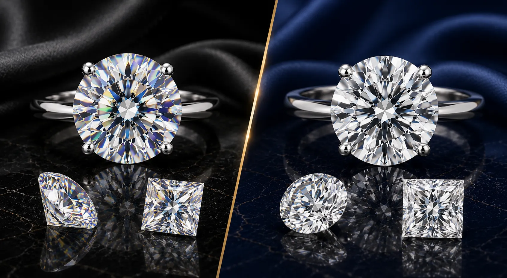 Moissanite vs Lab-Grown Diamonds