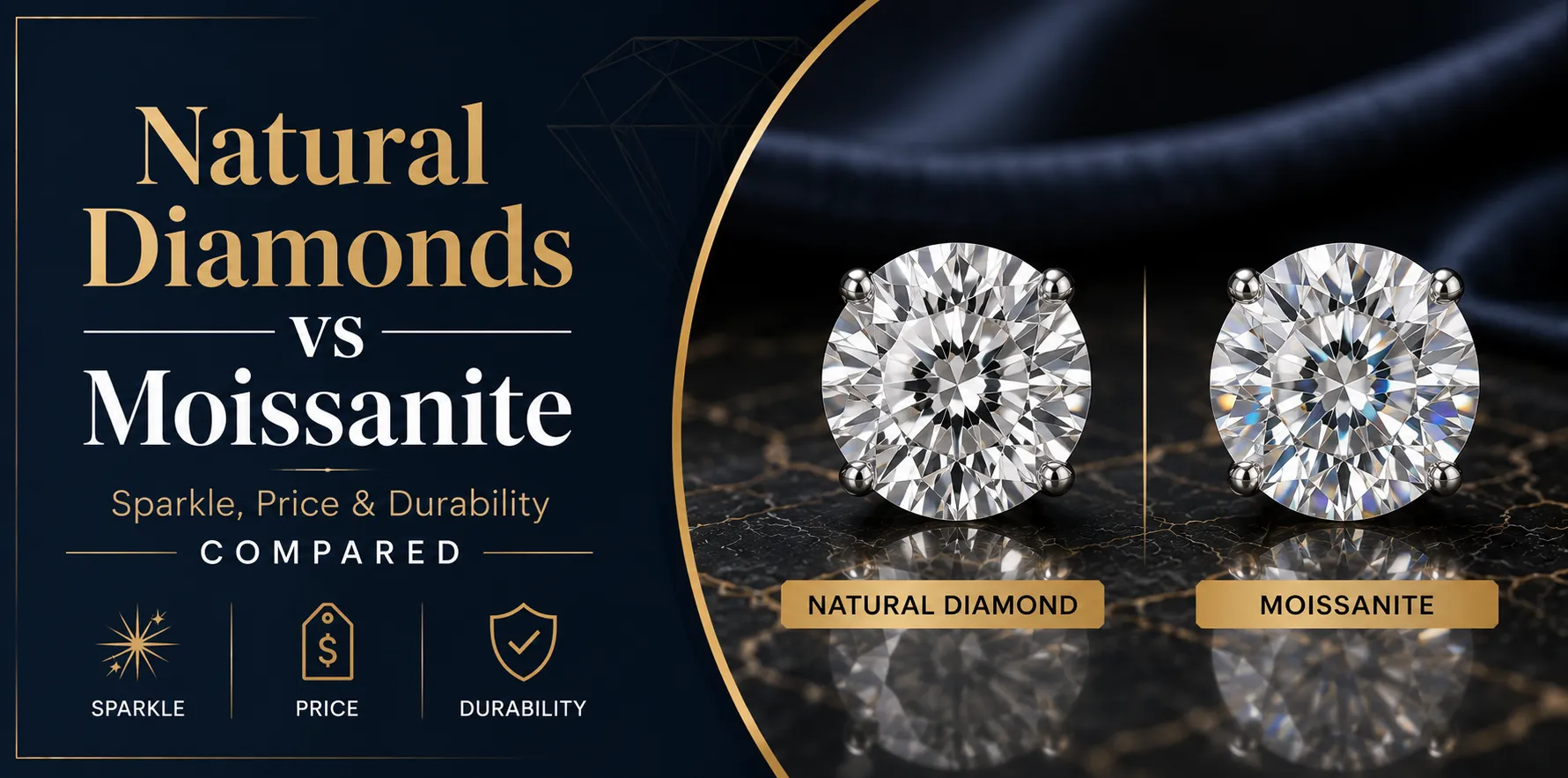 Natural Diamonds vs Moissanite