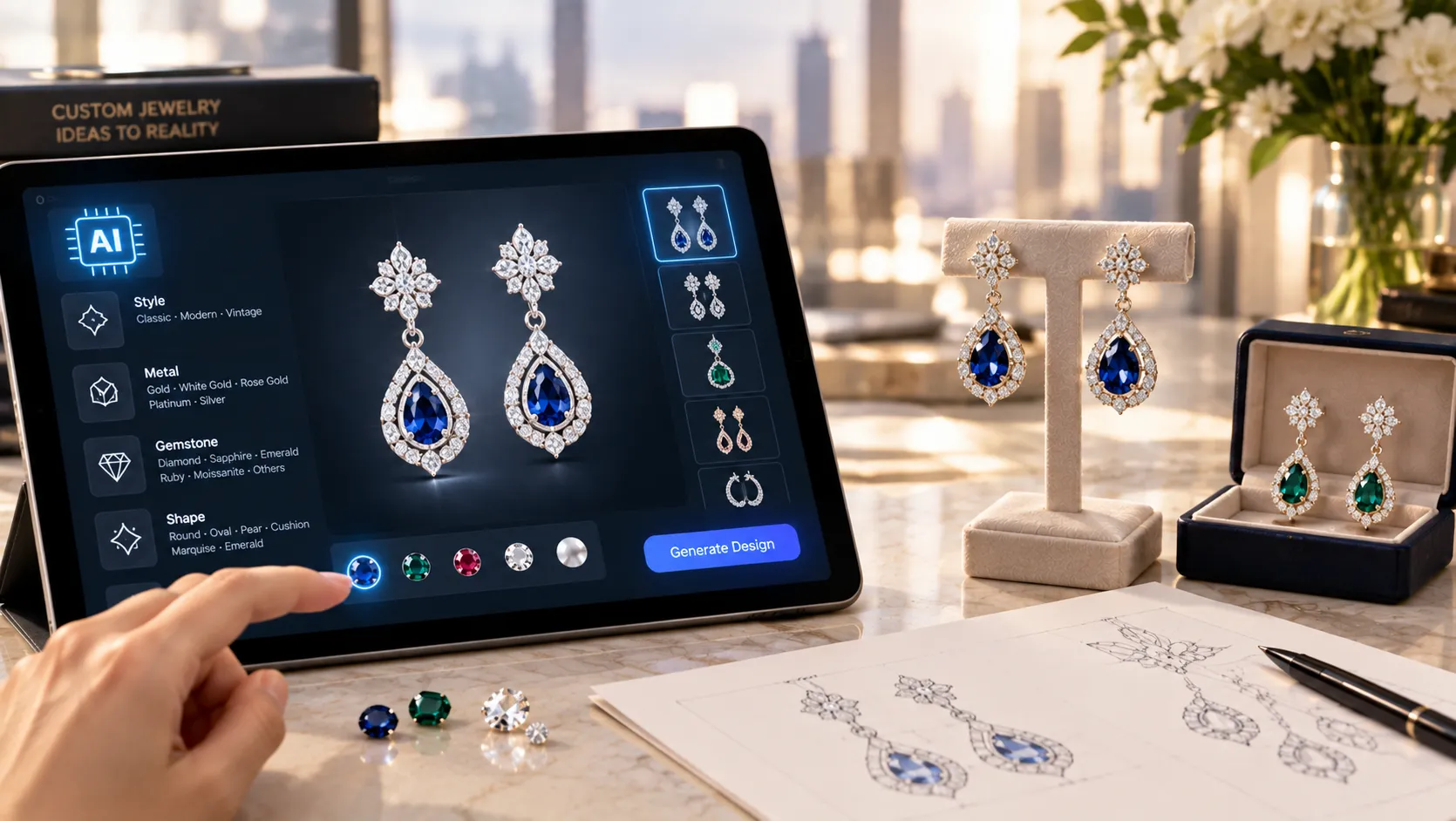 AI Earrings Design