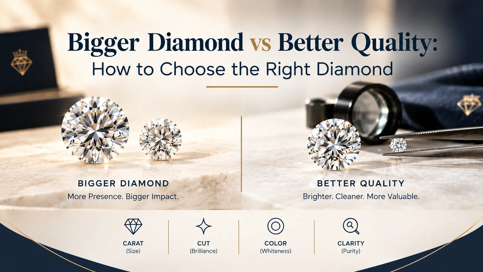 Bigger Diamond vs Better Quality